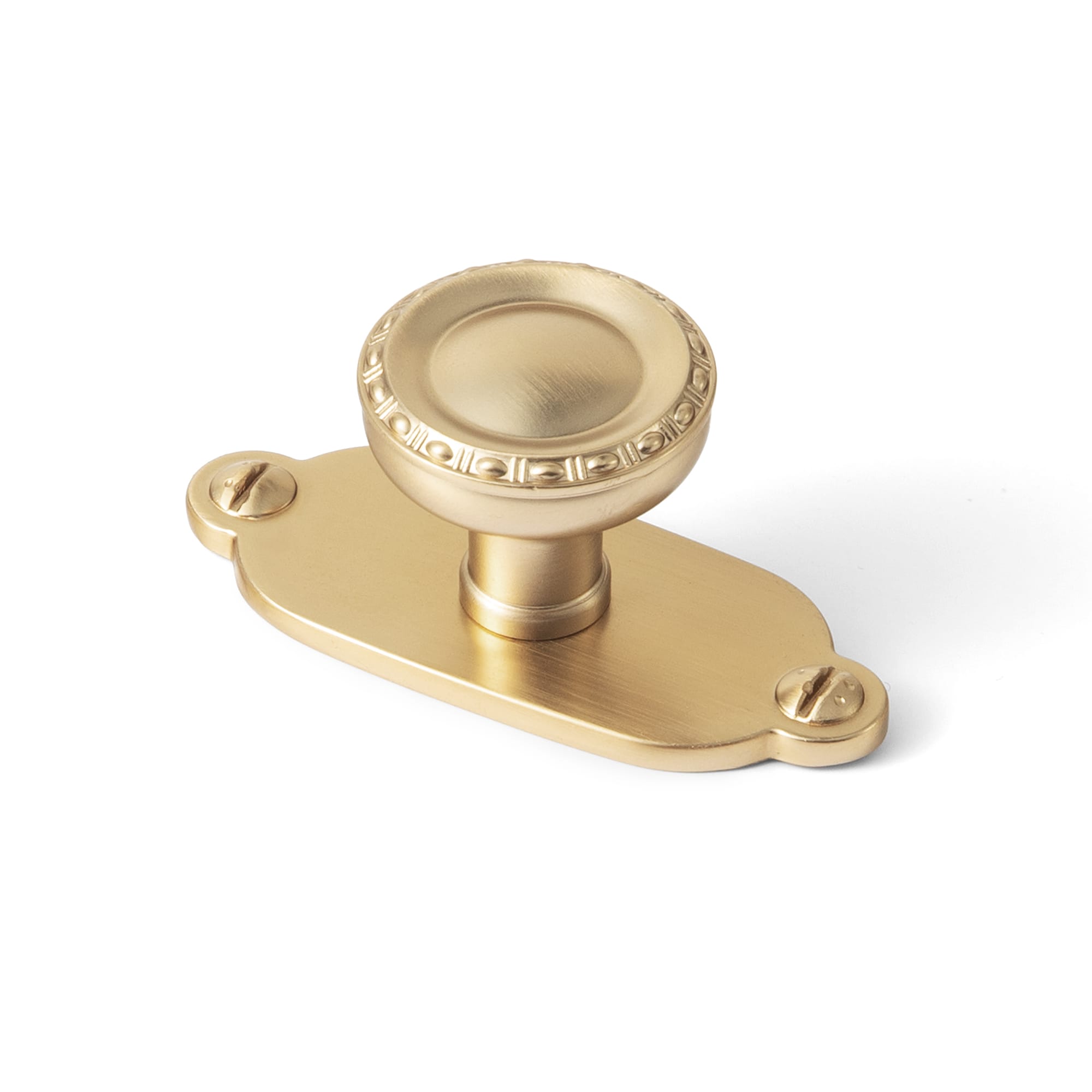 Goo-Ki Champagne Bronze / G013 / 6 Pack Classic Round Cabinet Knobs Elegant Decorative Drawer Knobs with Ornate Edging