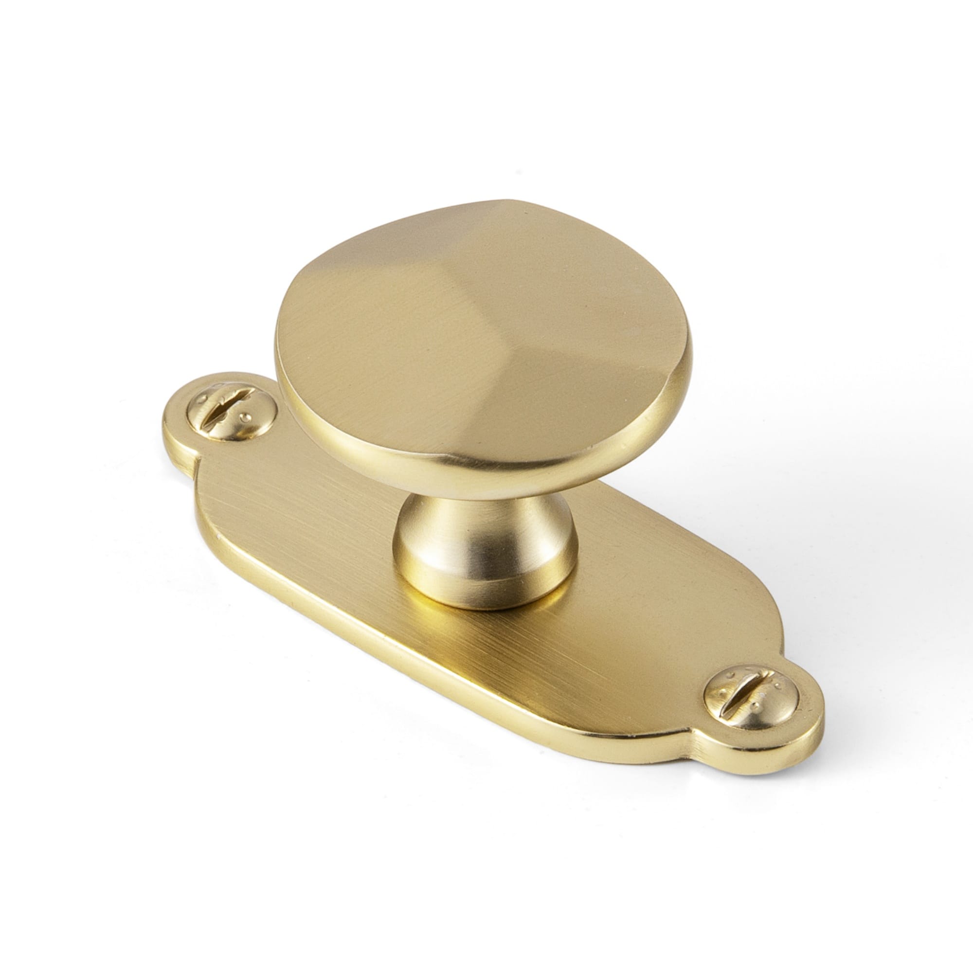 Goo-Ki Champagne Bronze / G013 / 6 Pack Traditional Aged Bronze Zinc Alloy Cabinet Knob, Elegant Round Knob with Decorative Back Plate for Kitchen & Bathroom Cabinets
