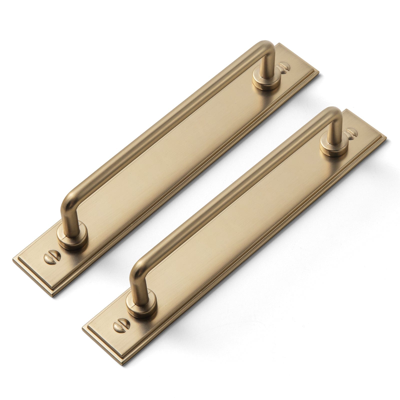 Goo-Ki Champagne Bronze / G015 / 5'' Hole Center 2 Pack Cabinet Bar Pulls with Back Plate Vintage Drawer Handles Home Improvement Hardware