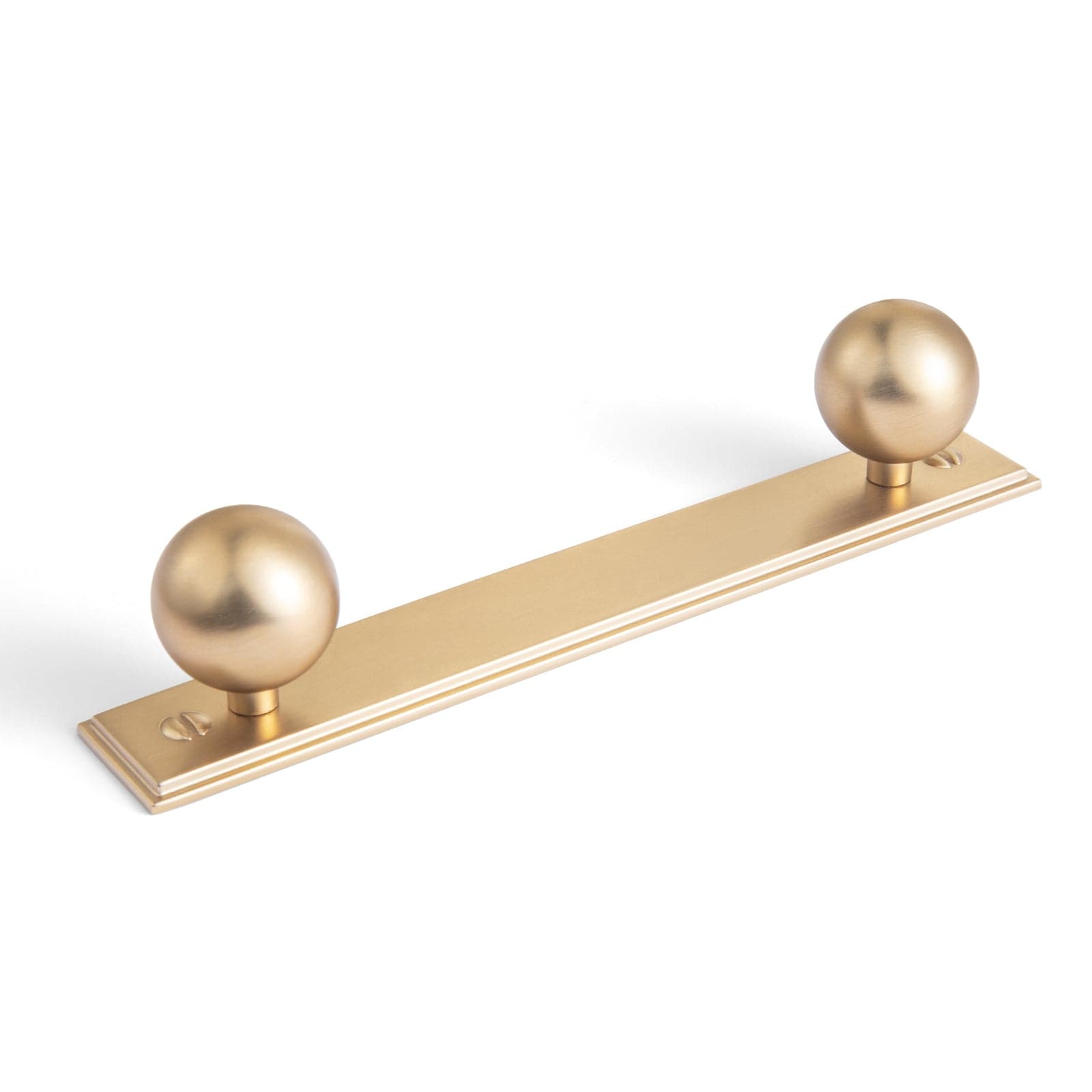 Goo-Ki Champagne Bronze / G015 / 5'' Hole Center - 2 Pack Round Cabinet Knobs with Back Plate Zinc Alloy Cabinet Handle with Long Back Plate