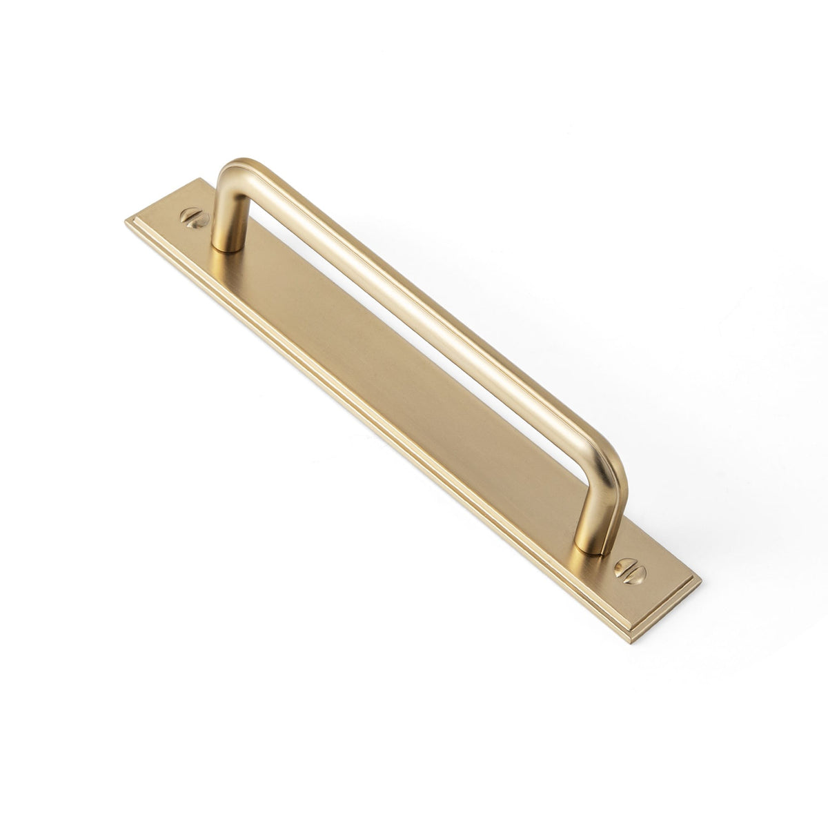 Goo-Ki Champagne Bronze / G015 / 5'' Hole Center 2 Pack Zinc Alloy U-Shaped Cabinet Handles, Vintage Drawer Pulls with Backplate for Kitchen & Bathroom Cabinetry
