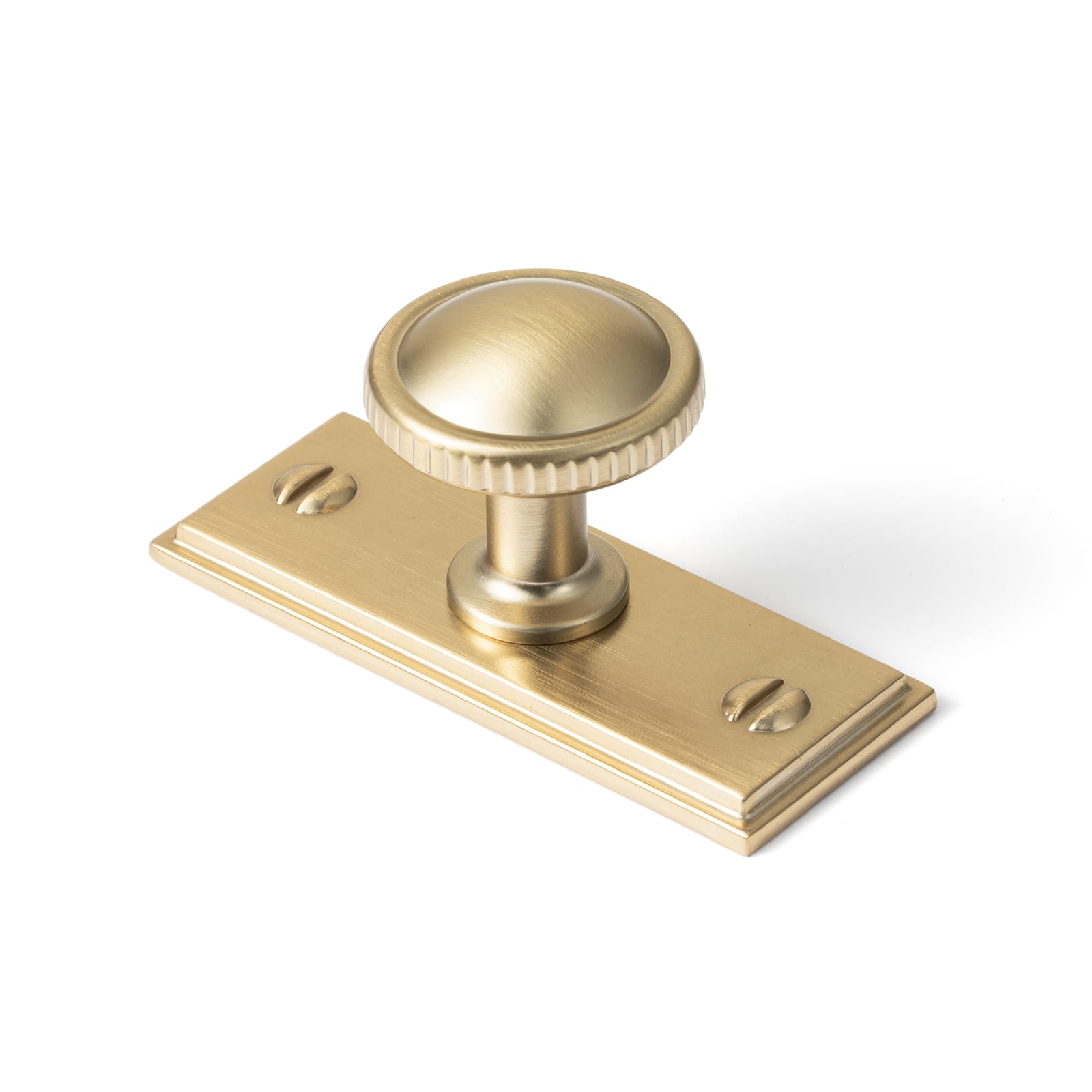 Goo-Ki Champagne Bronze / G015 / 6 Pack Knurled Rim Round Cabinet Knobs, Solid Zinc Alloy Mushroom Drawer Knob for Cabinet Doors, Chest of Drawers