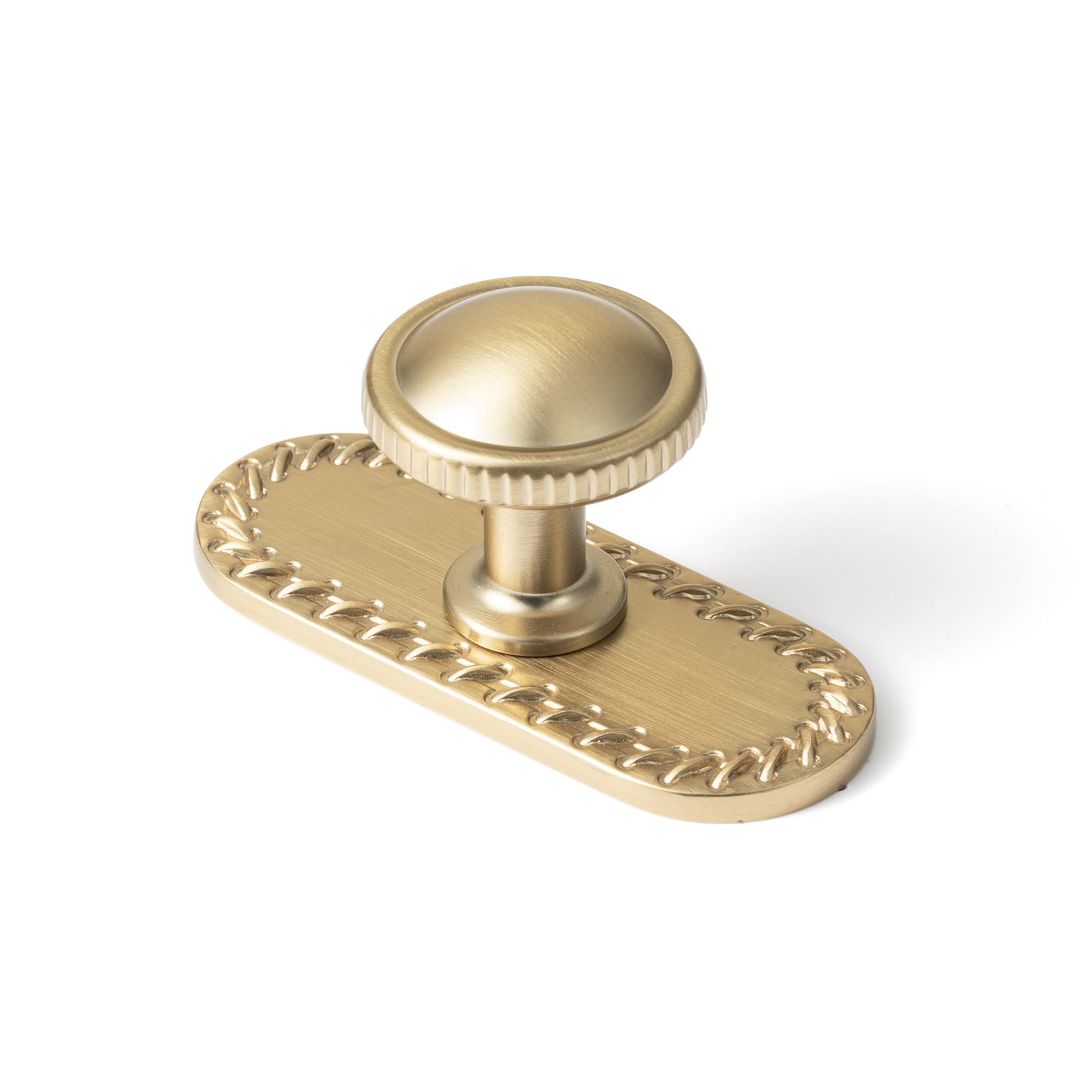 Goo-Ki Champagne Bronze / G016 / 6 Pack Knurled Rim Round Cabinet Knobs, Solid Zinc Alloy Mushroom Drawer Knob for Cabinet Doors, Chest of Drawers