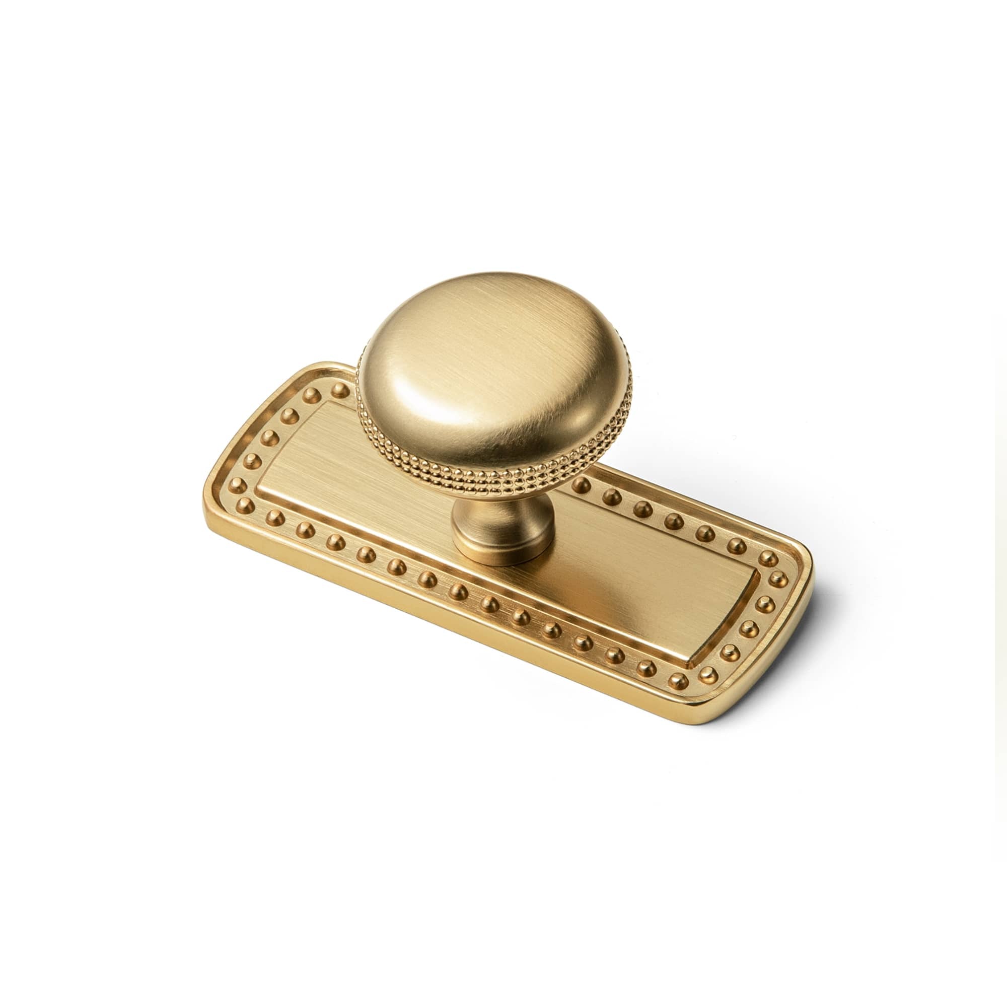 Goo-Ki Champagne Bronze / G018 / 6 Pack Farmhouse Rustic Round Cabinet Knobs Decorative Cabinet Knobs with Beaded Detailing