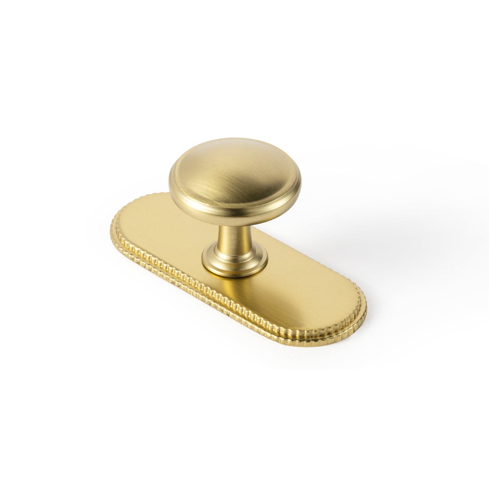 Goo-Ki Champagne Bronze / G019 / 6 Pack Vintage Retro Bronze Drawer Knob Kitchen Hardware Single Hole Cabinet Knobs with Back Plate