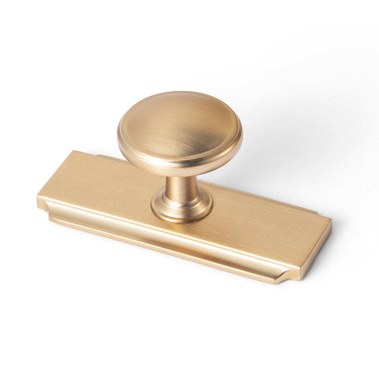 Goo-Ki Champagne Bronze / G020 / 6 Pack Vintage Retro Bronze Drawer Knob Kitchen Hardware Single Hole Cabinet Knobs with Back Plate