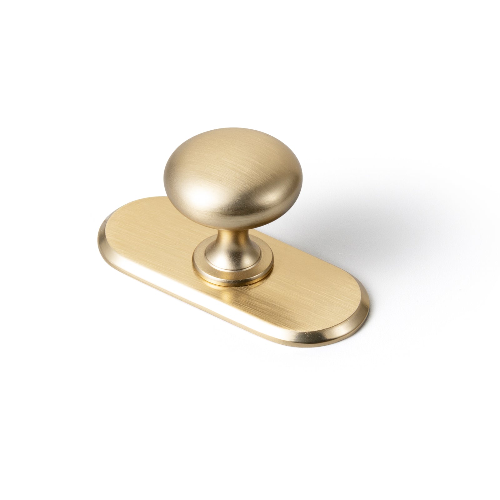 Goo-Ki Champagne Bronze / G021 / Standard 6 Pack Antique Brass Zinc Alloy Cabinet Knob with Back Plate Single Hole Center Cabinet Hardware for Bedroom Kitchen