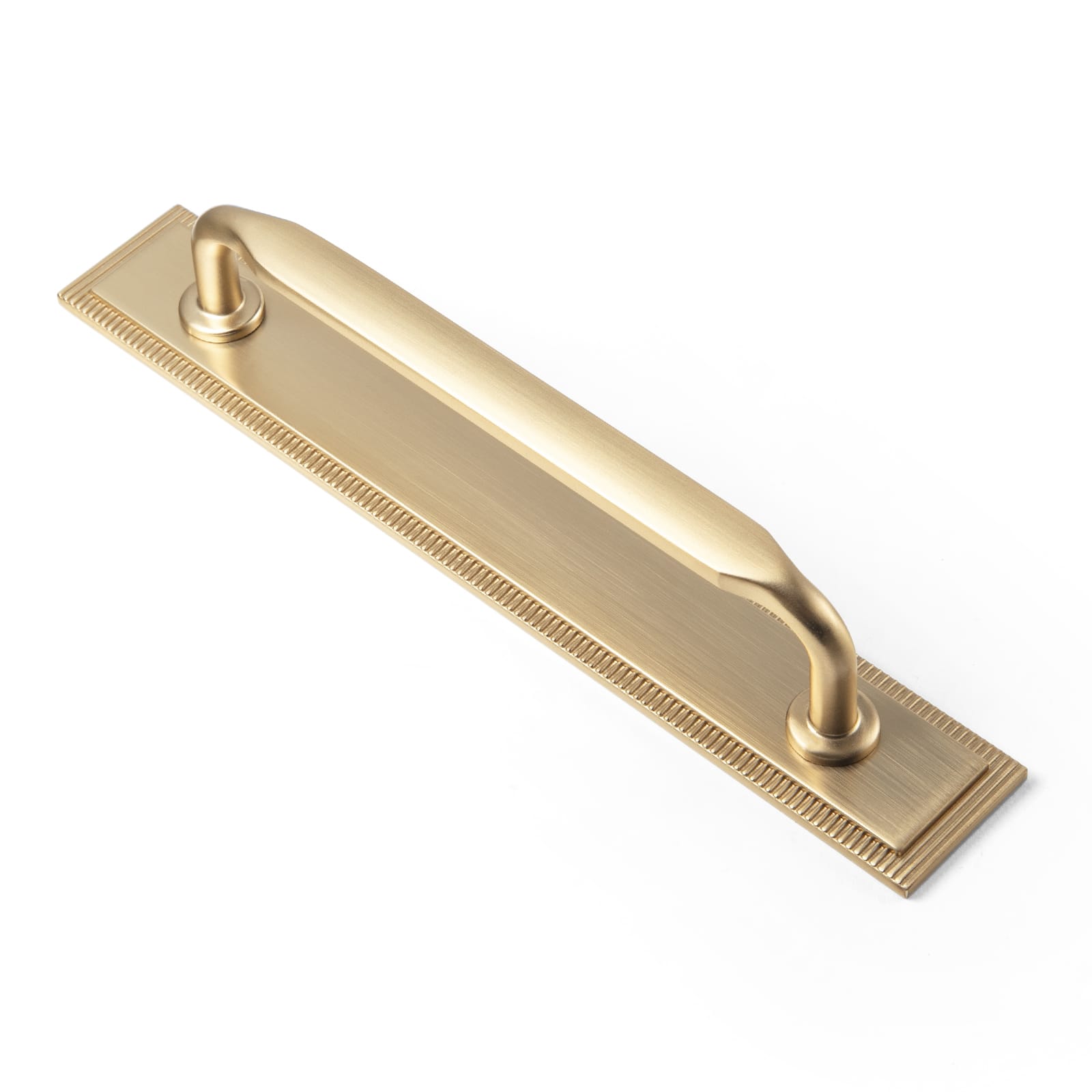 Goo-Ki Champagne Bronze / G022 / 5'' Hole Center 2 Pack Elegant Vintage Zinc Alloy Cabinet Handles with Long Backplate, Classic Furniture Hardware for Cabinets, Wardrobes & Dressers