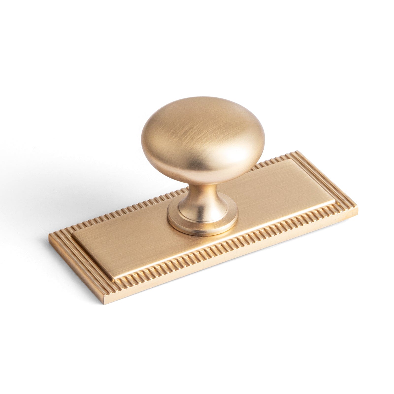 Goo-Ki Champagne Bronze / G022 / Standard 6 Pack Antique Brass Zinc Alloy Cabinet Knob with Back Plate Single Hole Center Cabinet Hardware for Bedroom Kitchen