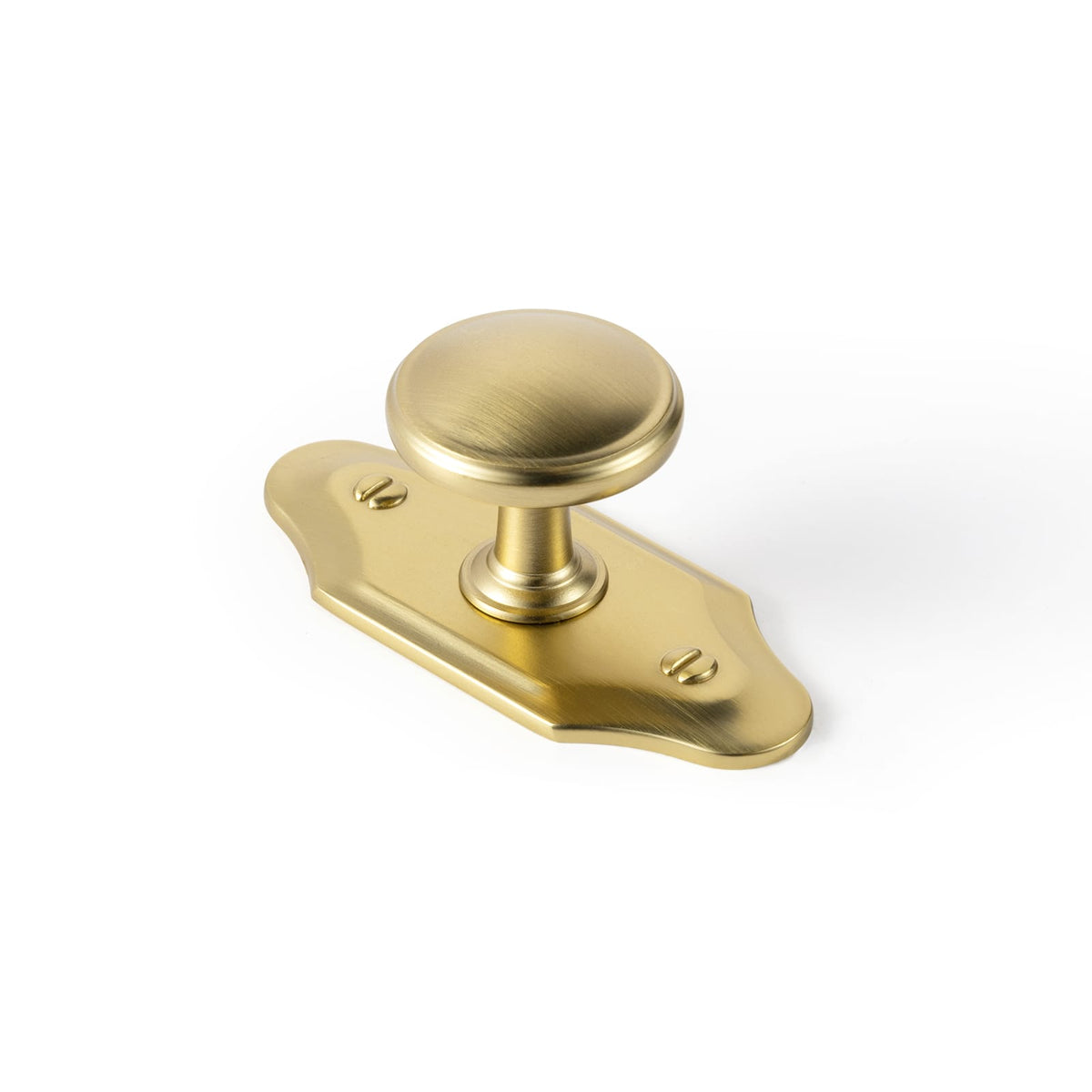 Goo-Ki Champagne Bronze / G023 / 6 Pack Vintage Retro Bronze Drawer Knob Kitchen Hardware Single Hole Cabinet Knobs with Back Plate