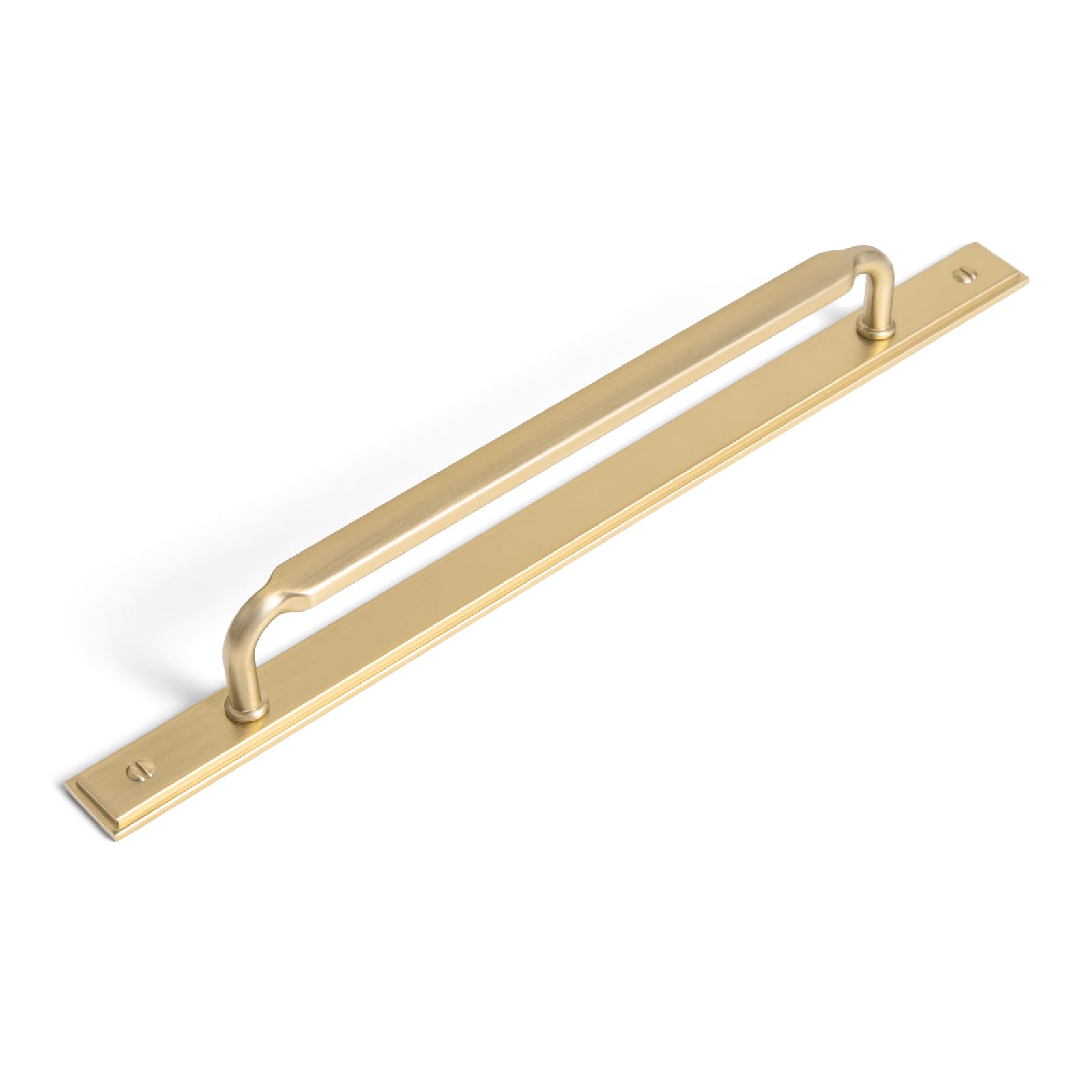 Goo-Ki Champagne Bronze / G026 / 7.6'' Hole Center 2 Pack Antique Brass Cabinet Pulls with Back Plate Zinc Alloy Drawer Handle with Long Back Plate