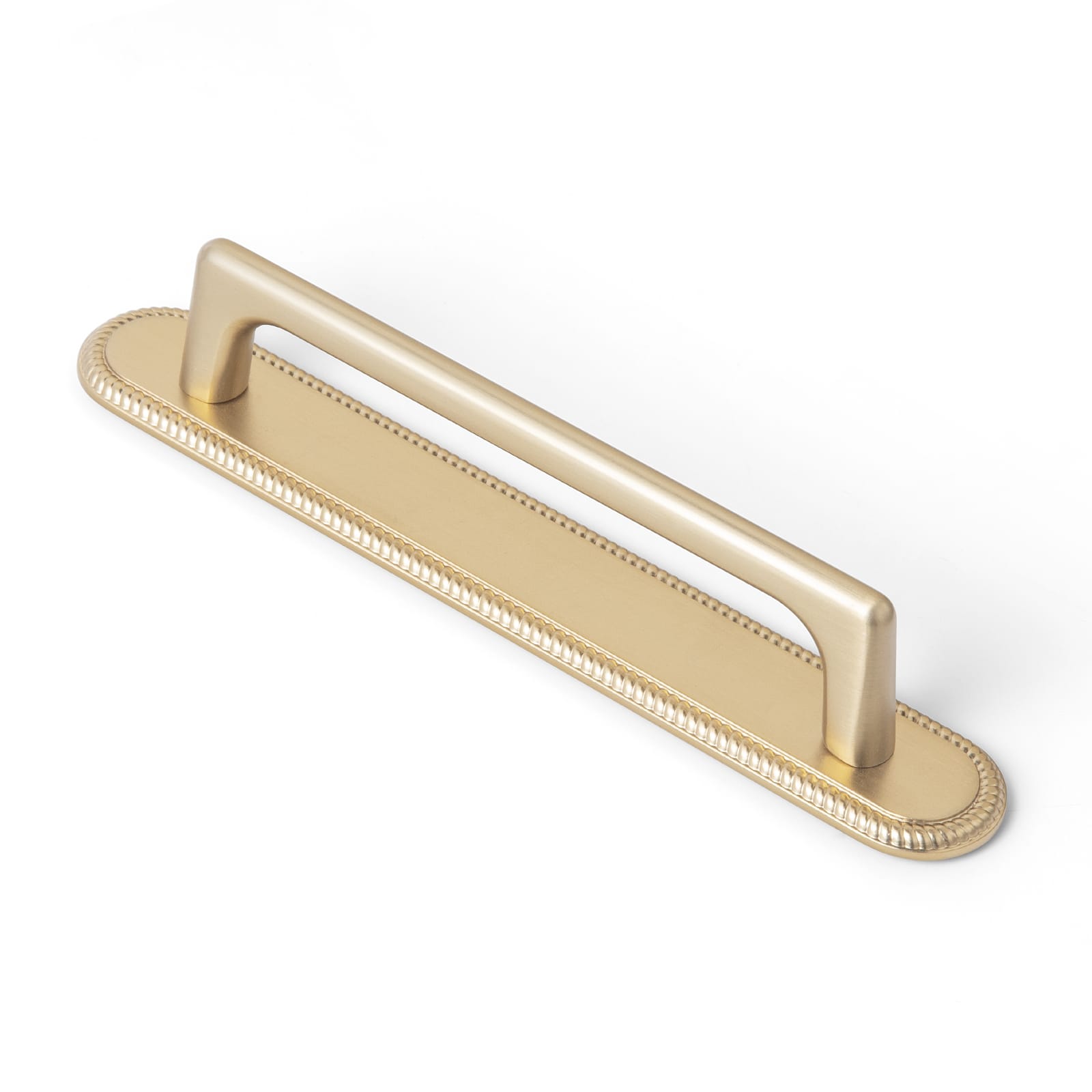 Goo-Ki Champagne Bronze / G027 / 5'' Hole Center 2 Pack Classic Cabinet Bar Pulls with Back Plate Zinc Alloy Cabinet Handle with Long Back Plate