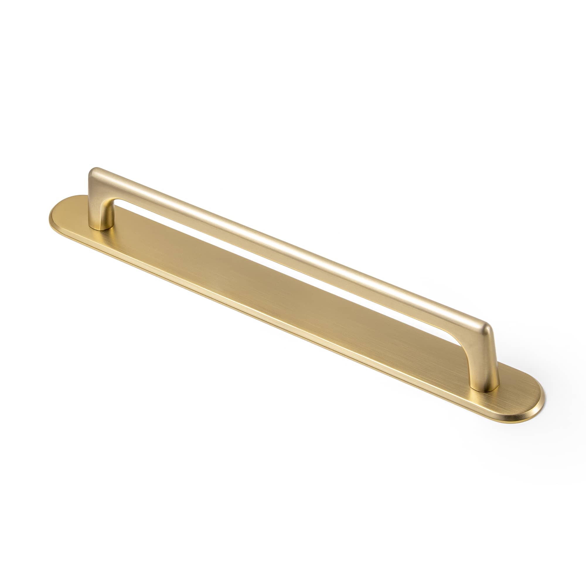 Goo-Ki Champagne Bronze / G028 / 7.6'' Hole Center 2 Pack Classic Cabinet Bar Pulls with Back Plate Zinc Alloy Cabinet Handle with Long Back Plate