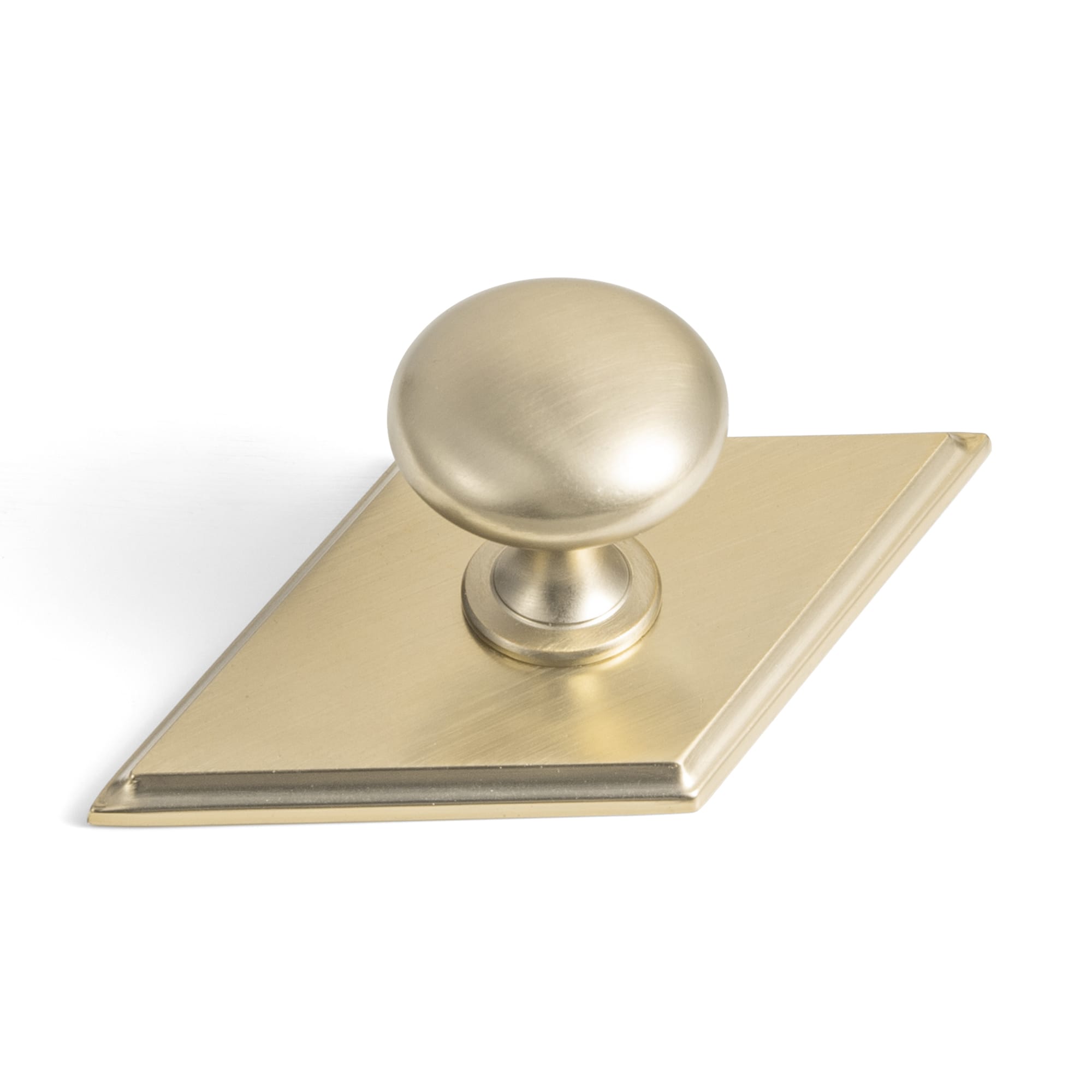 Goo-Ki Champagne Bronze / G035 / Standard 6 Pack Antique Brass Zinc Alloy Cabinet Knob with Back Plate Single Hole Center Cabinet Hardware for Bedroom Kitchen