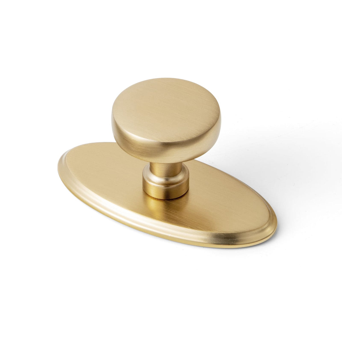 Goo-Ki Champagne Bronze / G036 / 1.2'' Knob 6 Pack Vintage Brass Zinc Alloy Cabinet Knob with Back Plate Single Hole Center Kitchen Hardware