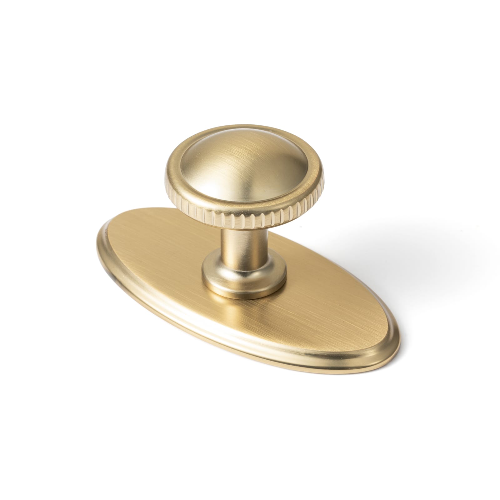Goo-Ki Champagne Bronze / G036 / 6 Pack Knurled Rim Round Cabinet Knobs, Solid Zinc Alloy Mushroom Drawer Knob for Cabinet Doors, Chest of Drawers