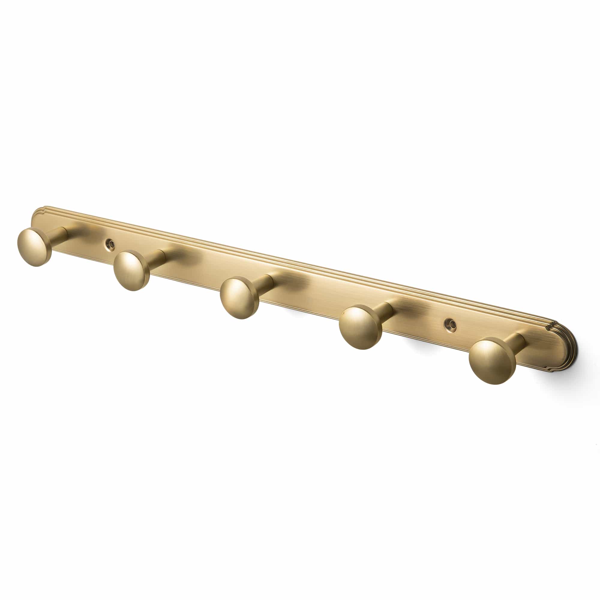 Goo-Ki Champagne Bronze / H014 / 5 Ornate Traditional Aged Zinc Alloy Coat Hanger Rail, Wall Mounted Hooks for Coats, Towels & Accessories