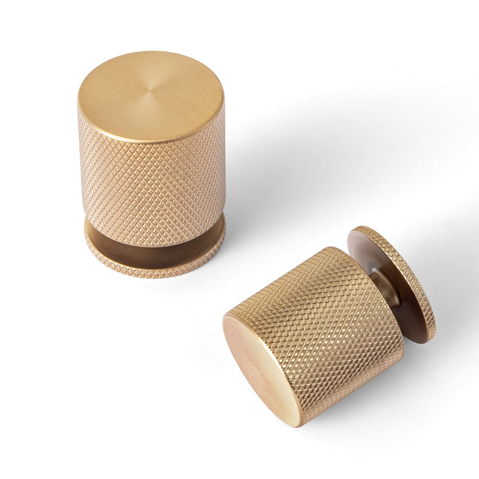 Goo-Ki Champagne Bronze / Knob / 6 Pack Elegant Textured Vintage Knobs for Furniture Knurled Aluminum Cabinet Knobs