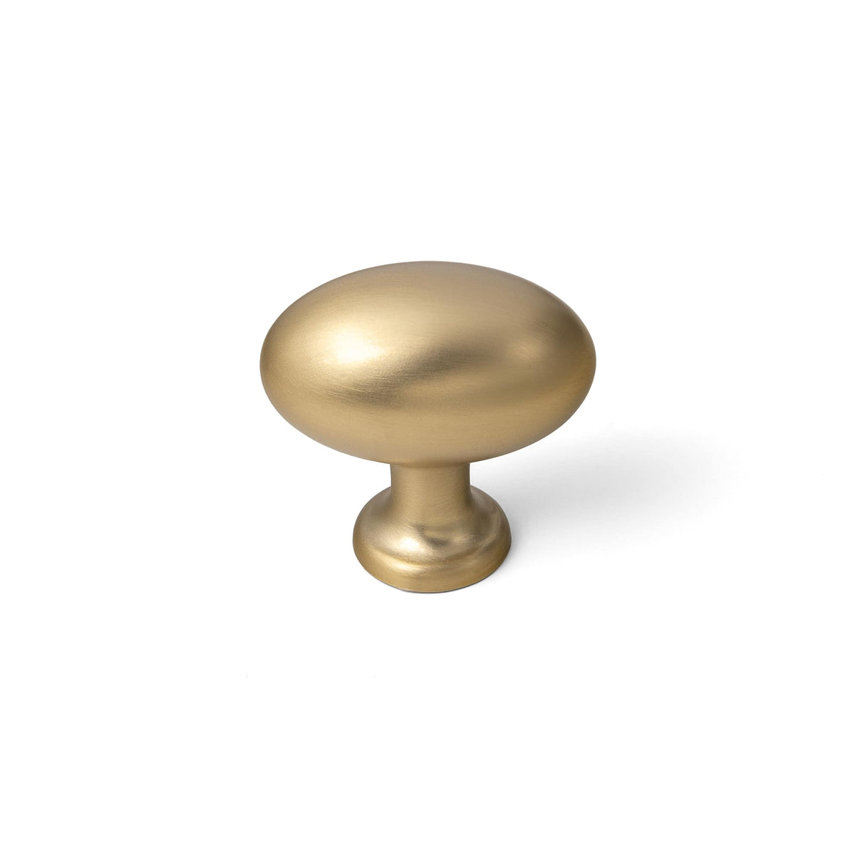 Goo-Ki Champagne Bronze / Knob Plus / 6 Pack Antique Oval Cabinet Knobs Zinc Alloy 1.4 Inch Diameter Drawer Knobs