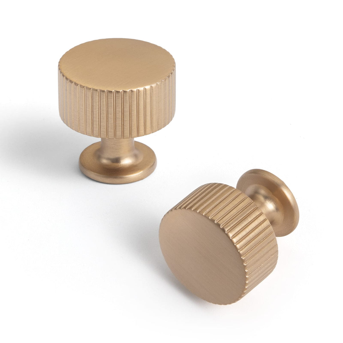 Goo-Ki Champagne Bronze / Knob Plus / 6 Pack Striped Decorations Cabinet Pull Retro Brass Cabinet Handles