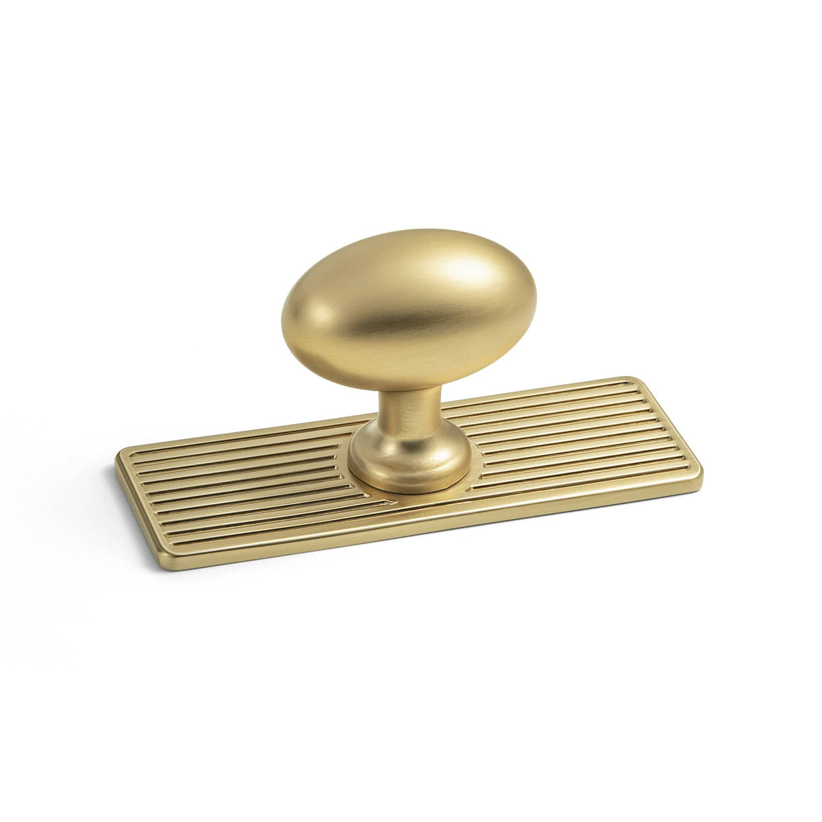 Goo-Ki Champagne Bronze / Knob Plus with Back Plate G / 2 Pack Antique Oval Cabinet Knobs Zinc Alloy 1.4 Inch Diameter Drawer Knobs