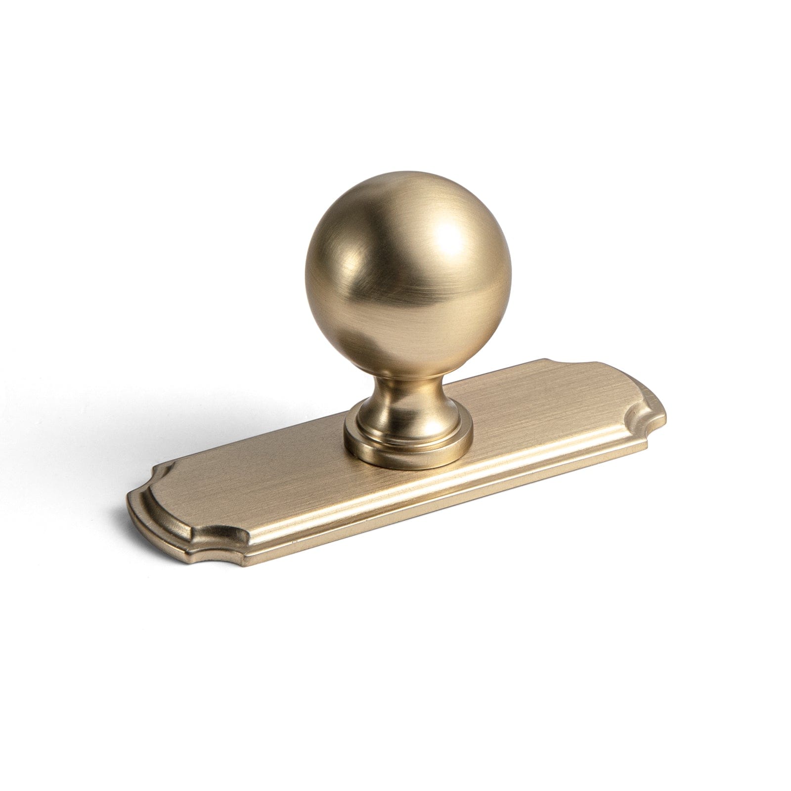 Goo-Ki Champagne Bronze / Knob with Back Plate 23293 / 6 Pack Stylish Zinc Alloy Cabinet Knobs Classic Round Design Durable Cabinet Handles
