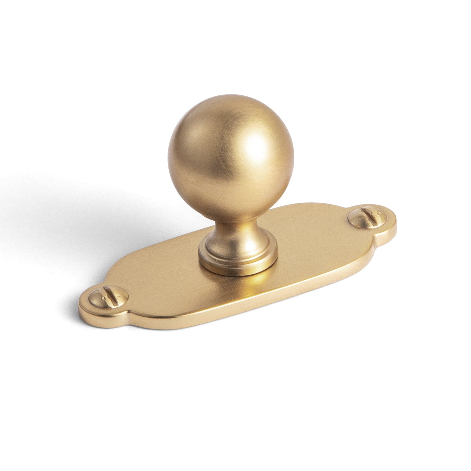 Goo-Ki Champagne Bronze / Knob with Back Plate G013 / 6 Pack Stylish Zinc Alloy Cabinet Knobs Classic Round Design Durable Cabinet Handles