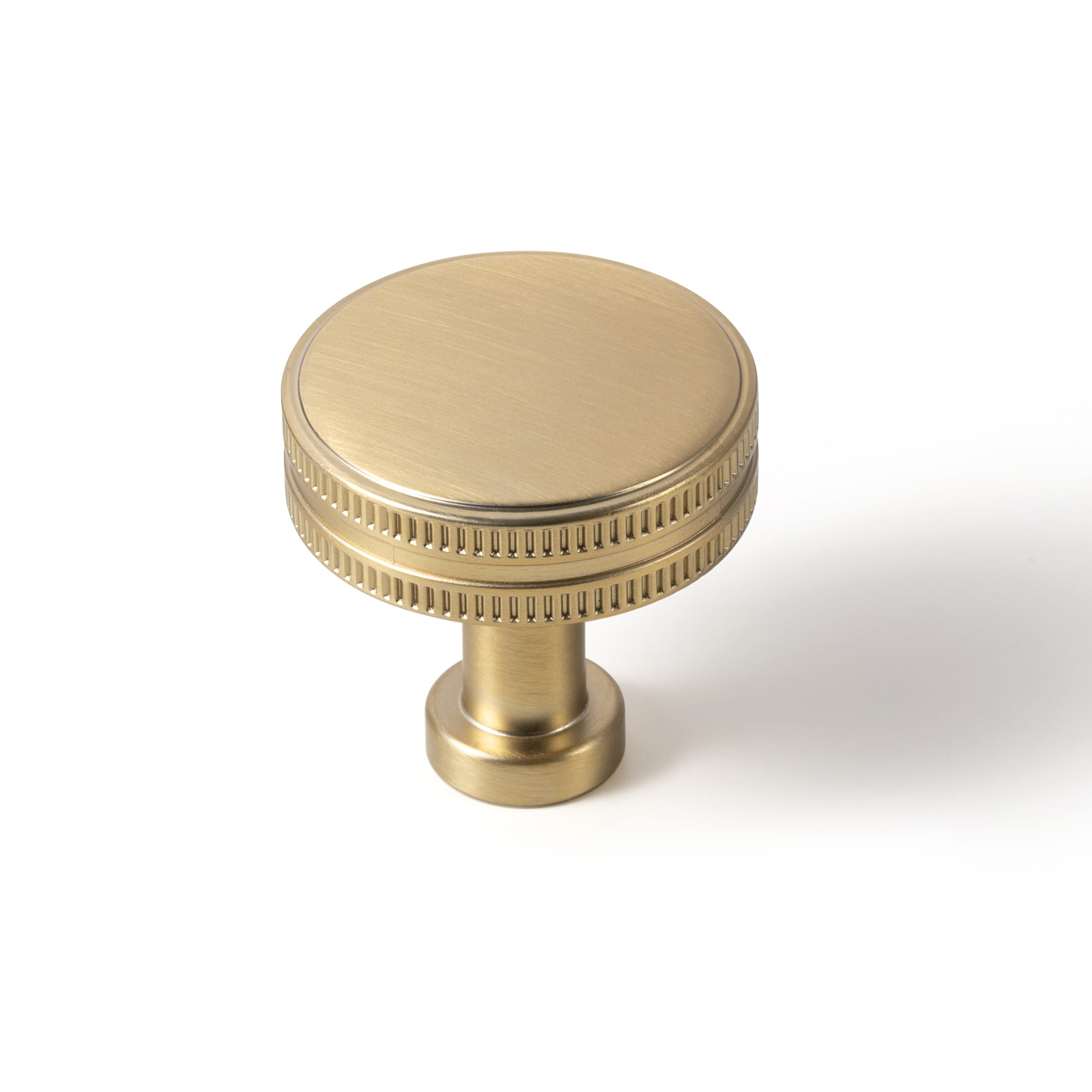 Goo-Ki Champagne Bronze / No Back Plate - 1.5'' Knob / 6 Pack Distinctive Artistic Engravings Single Hole Round Cabinet Knob Retro Flair Kitchen Hardware