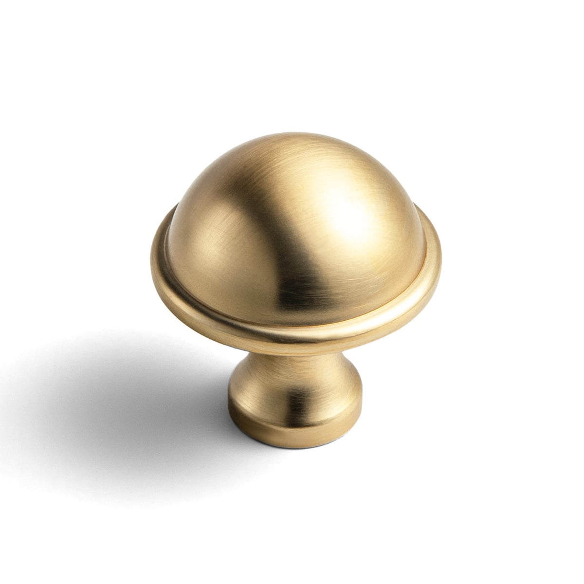 Goo-Ki Champagne Bronze / No Back Plate / 6 Pack Mushroom Dome Zinc Alloy Cabinet Knobs, Classic Bulb Round Drawer Knob for Vanity Furniture Hardware