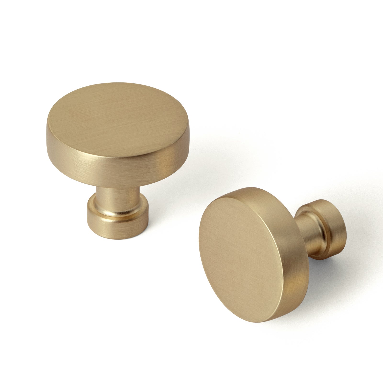 Goo-Ki Champagne Bronze / No Back Plate / 6 Pack Vintage Brass Zinc Alloy Cabinet Knob with Back Plate Single Hole Center Kitchen Hardware