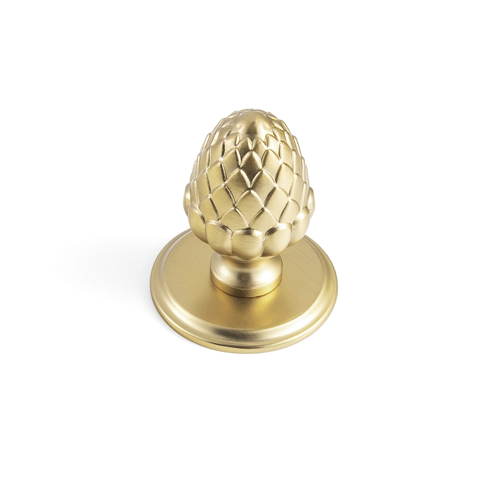 Goo-Ki Champagne Bronze / Round G011 / 6 Pack Pinecone-Shaped Cabinet Knobs Premium Zinc Alloy Decorative Drawer Knobs with Multiple Styles of Round Backplates