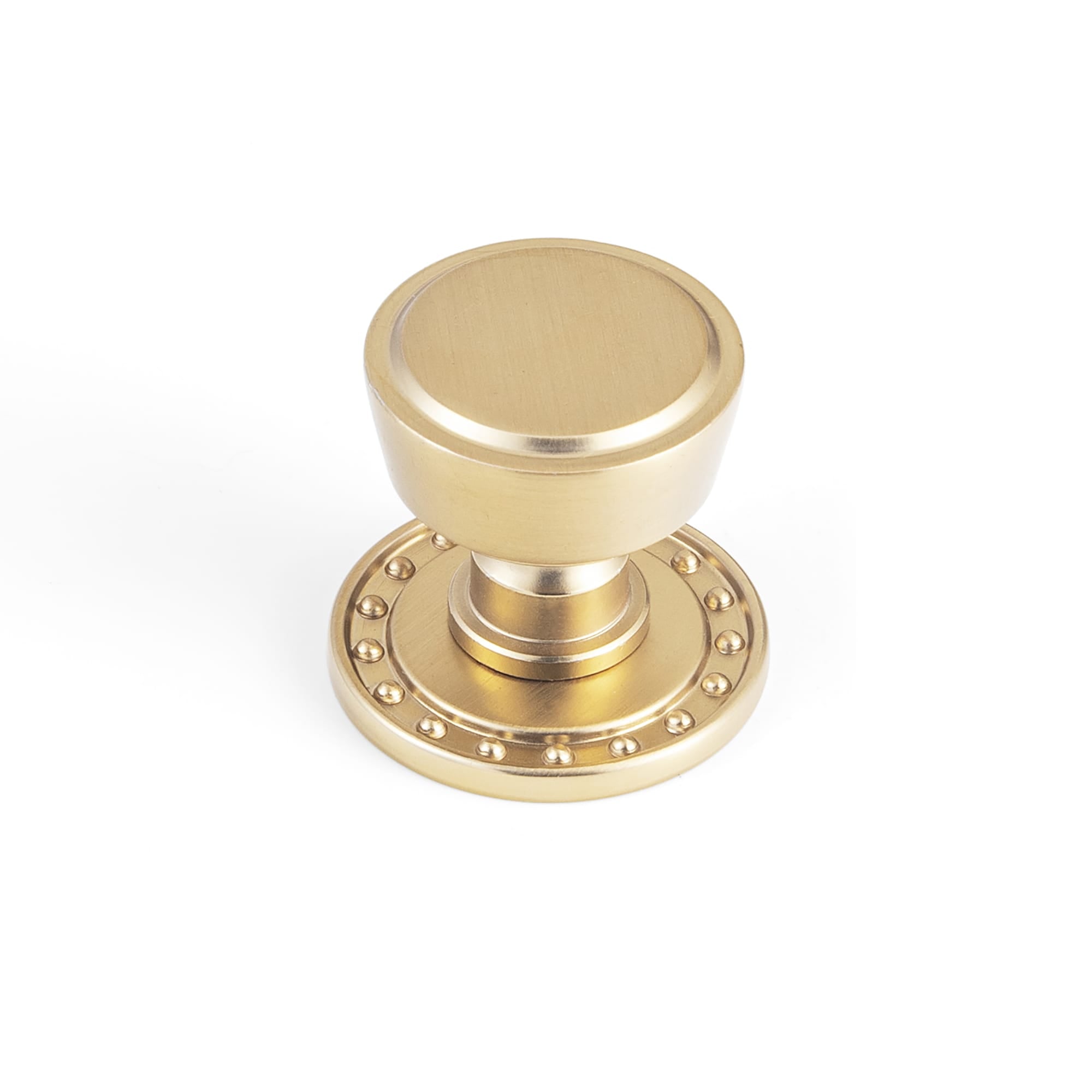 Goo-Ki Champagne Bronze / Round G018 / 6 Pack Retro Drawer Knobs for Dresser Cupboard Solid Zinc Alloy Single Hole Cabinet Hardware