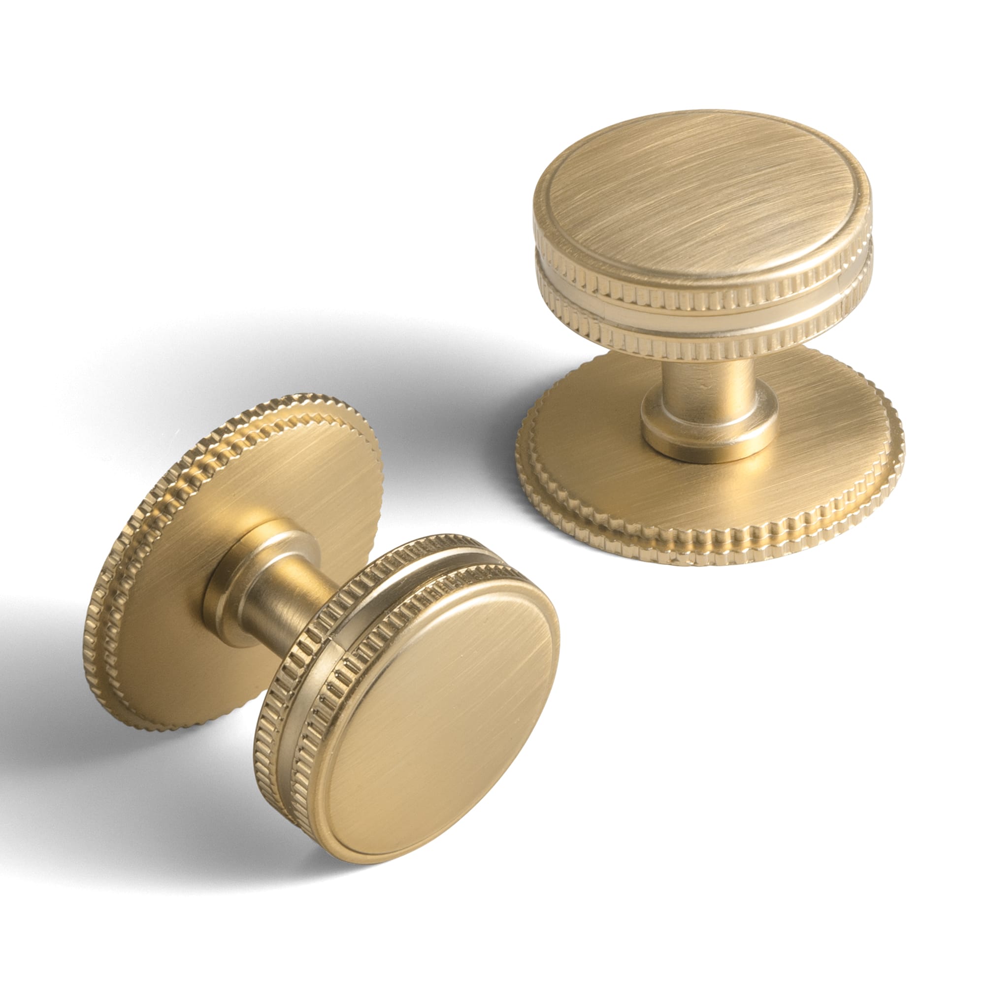 Goo-Ki Champagne Bronze / Round G019 / 6 Pack Distinctive Artistic Engravings Single Hole Round Cabinet Knob Retro Flair Kitchen Hardware