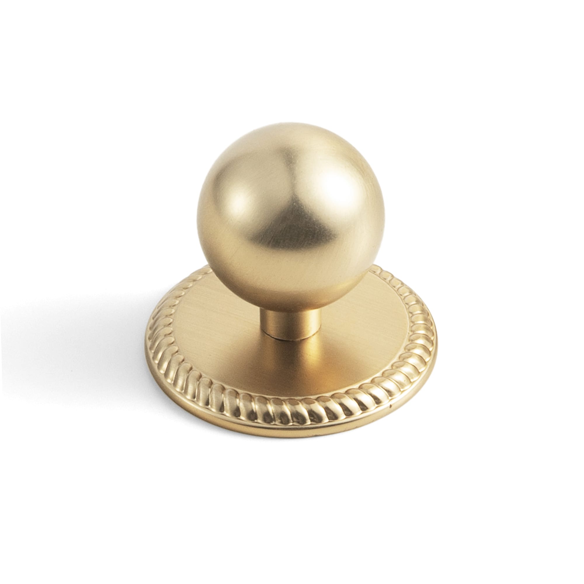 Goo-Ki Champagne Bronze / Round G027 / 1'' Knob 6 Pack Round Cabinet Knobs with Decorative Back Plate Zinc Alloy Cabinet Hardware for Kitchen
