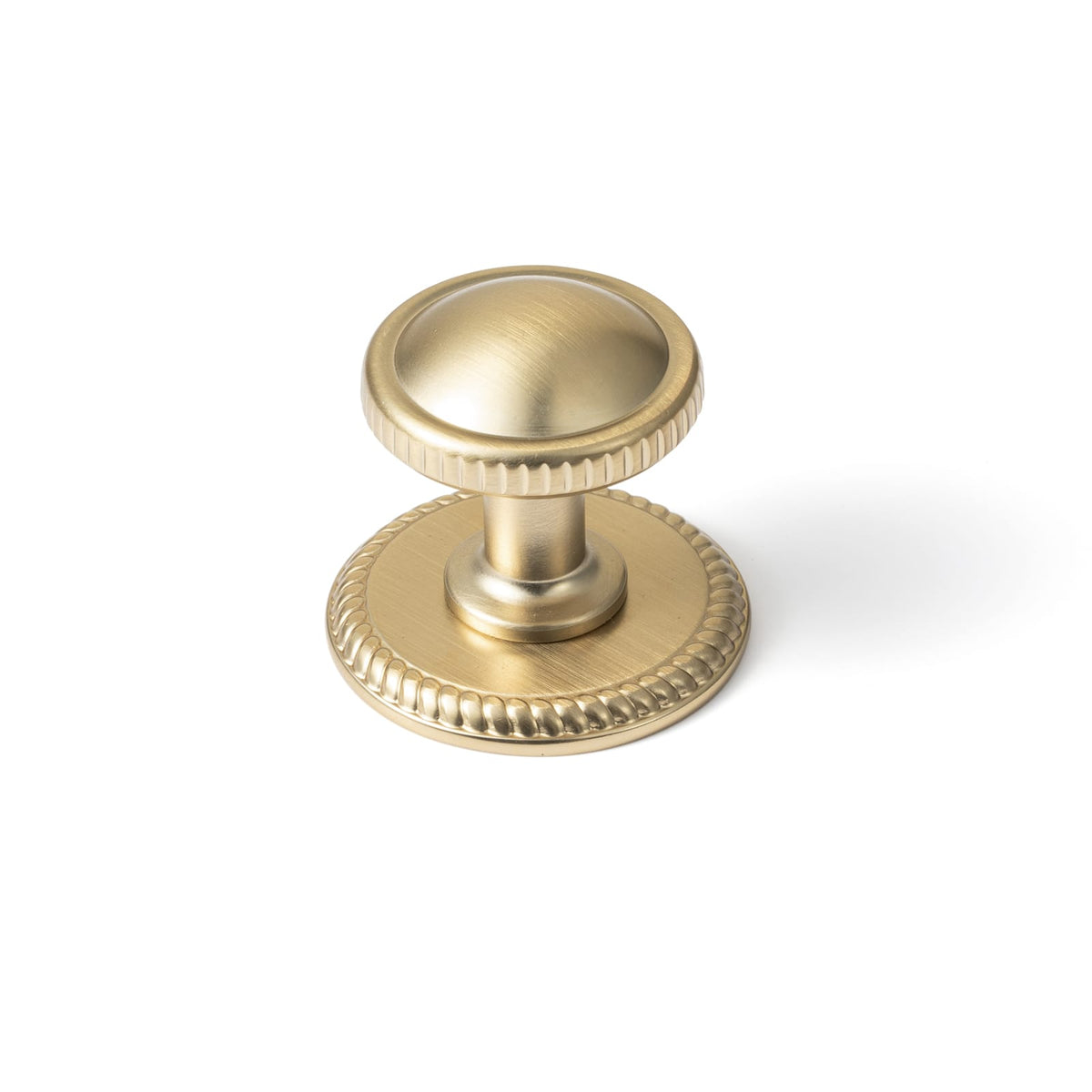 Goo-Ki Champagne Bronze / Round G027 / 6 Pack Knurled Rim Round Cabinet Knobs, Solid Zinc Alloy Mushroom Drawer Knob for Cabinet Doors, Chest of Drawers