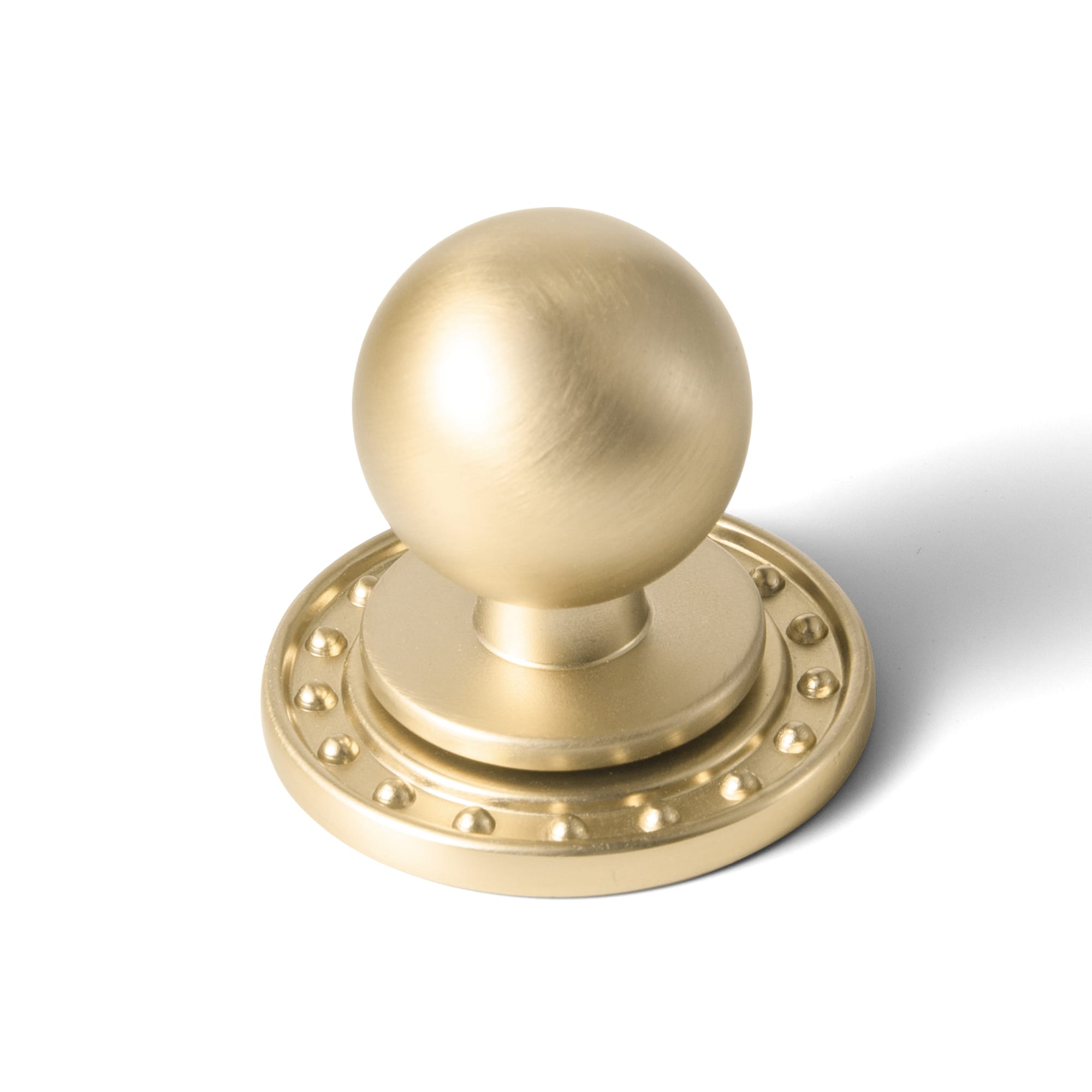 Goo-Ki Champagne Bronze / Round Knob with Back Plate Round G018 / 6 Pack Mid-Century Modern Arch Cabinet Pulls Antique Brass Kitchen Hardware