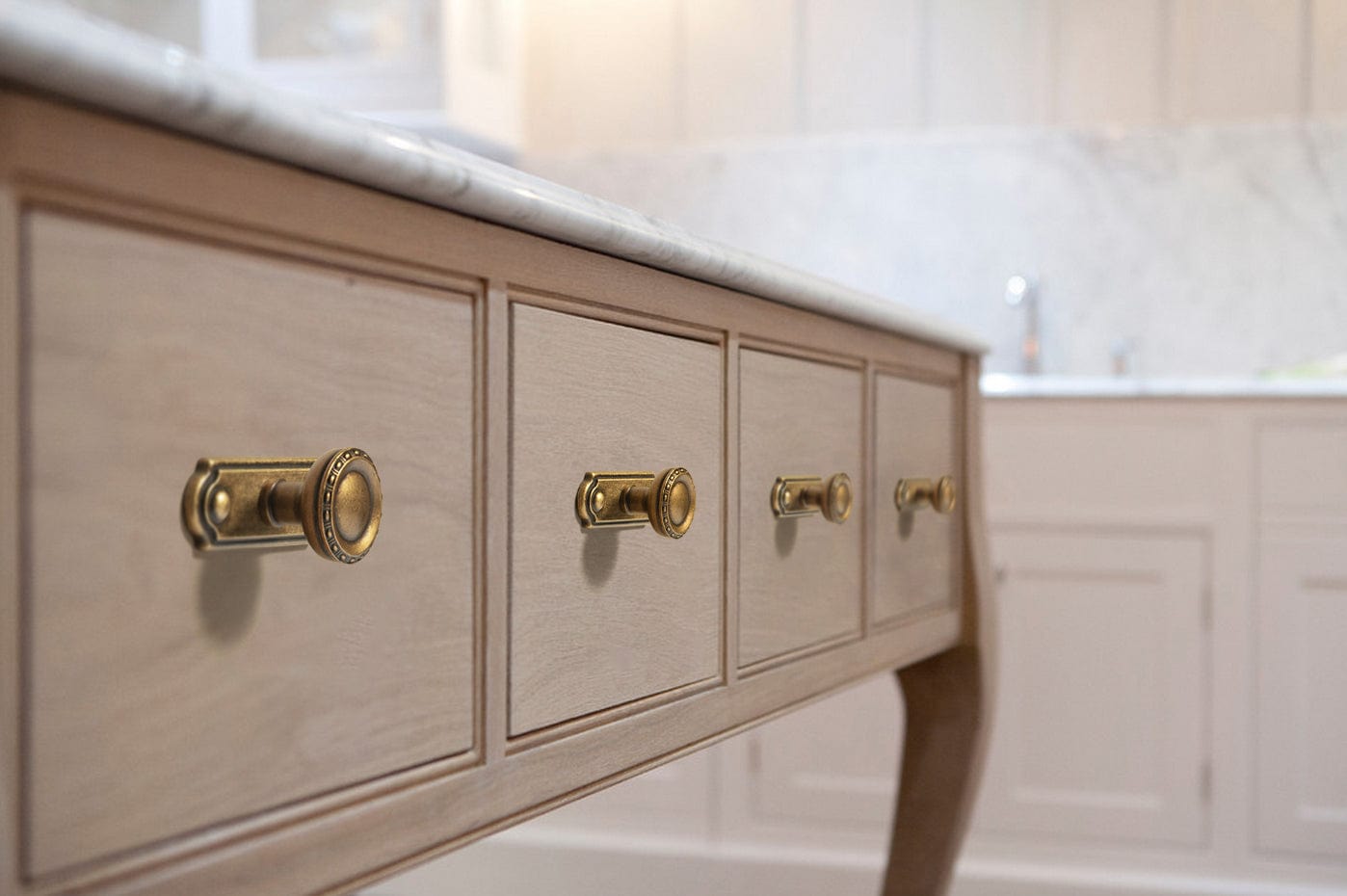 Goo-Ki Classic Round Cabinet Knobs Elegant Decorative Drawer Knobs with Ornate Edging