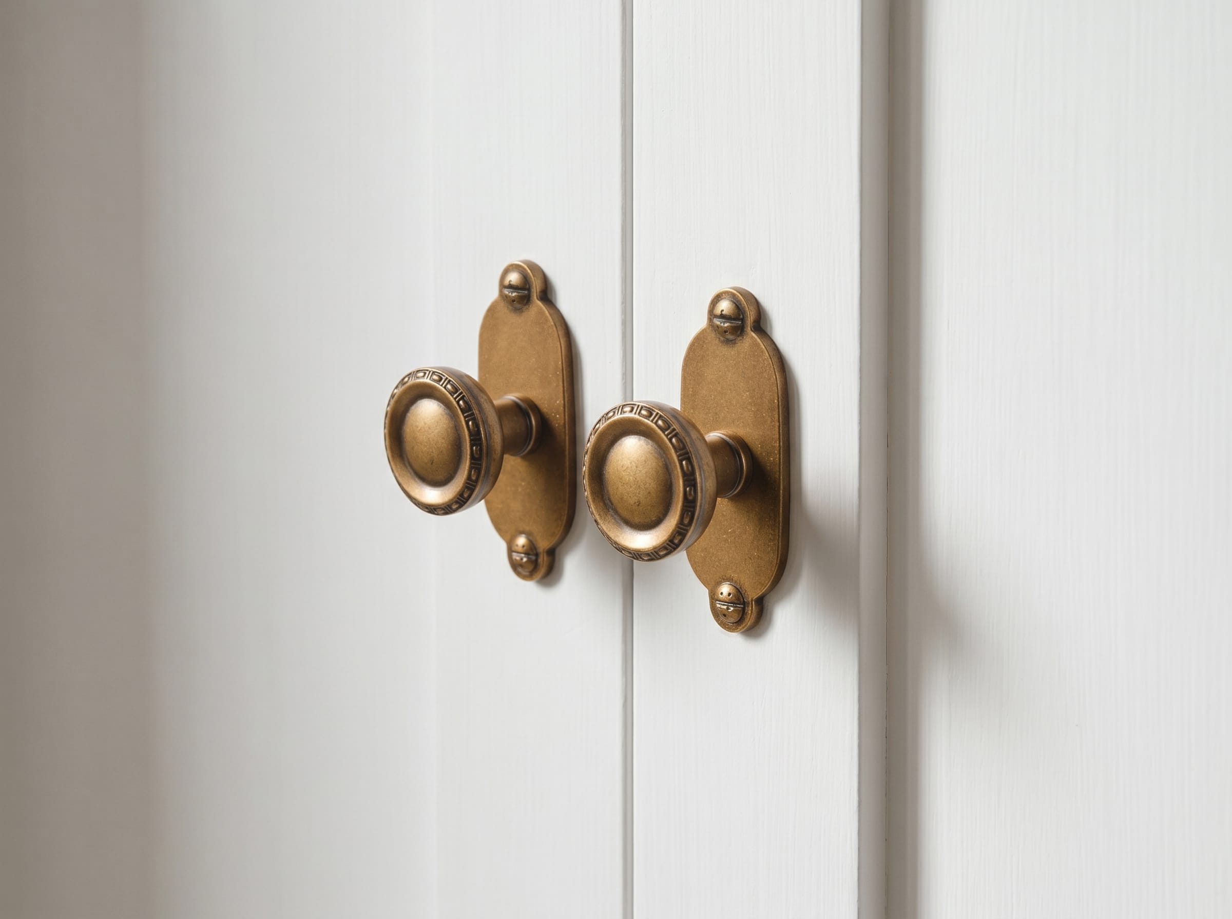 Goo-Ki Classic Round Cabinet Knobs Elegant Decorative Drawer Knobs with Ornate Edging