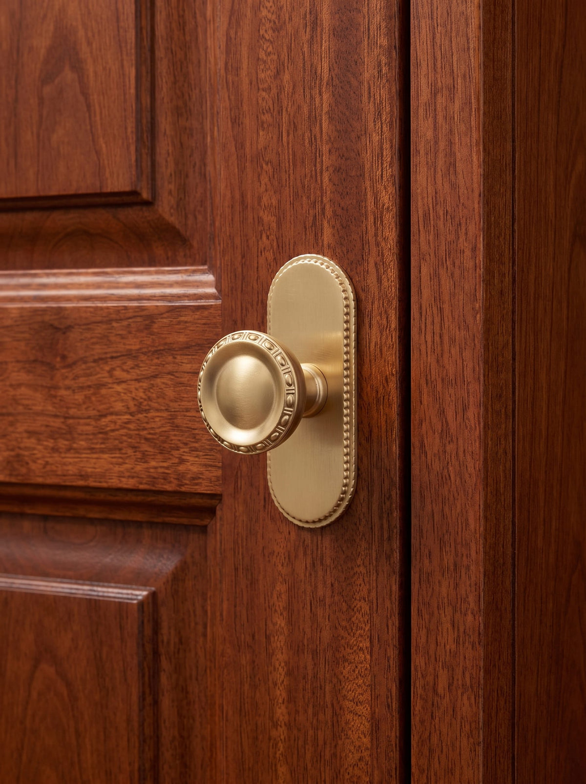Goo-Ki Classic Round Cabinet Knobs Elegant Decorative Drawer Knobs with Ornate Edging