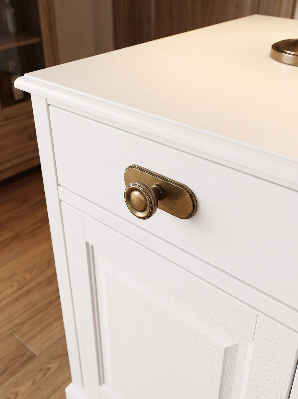 Goo-Ki Classic Round Cabinet Knobs Elegant Decorative Drawer Knobs with Ornate Edging