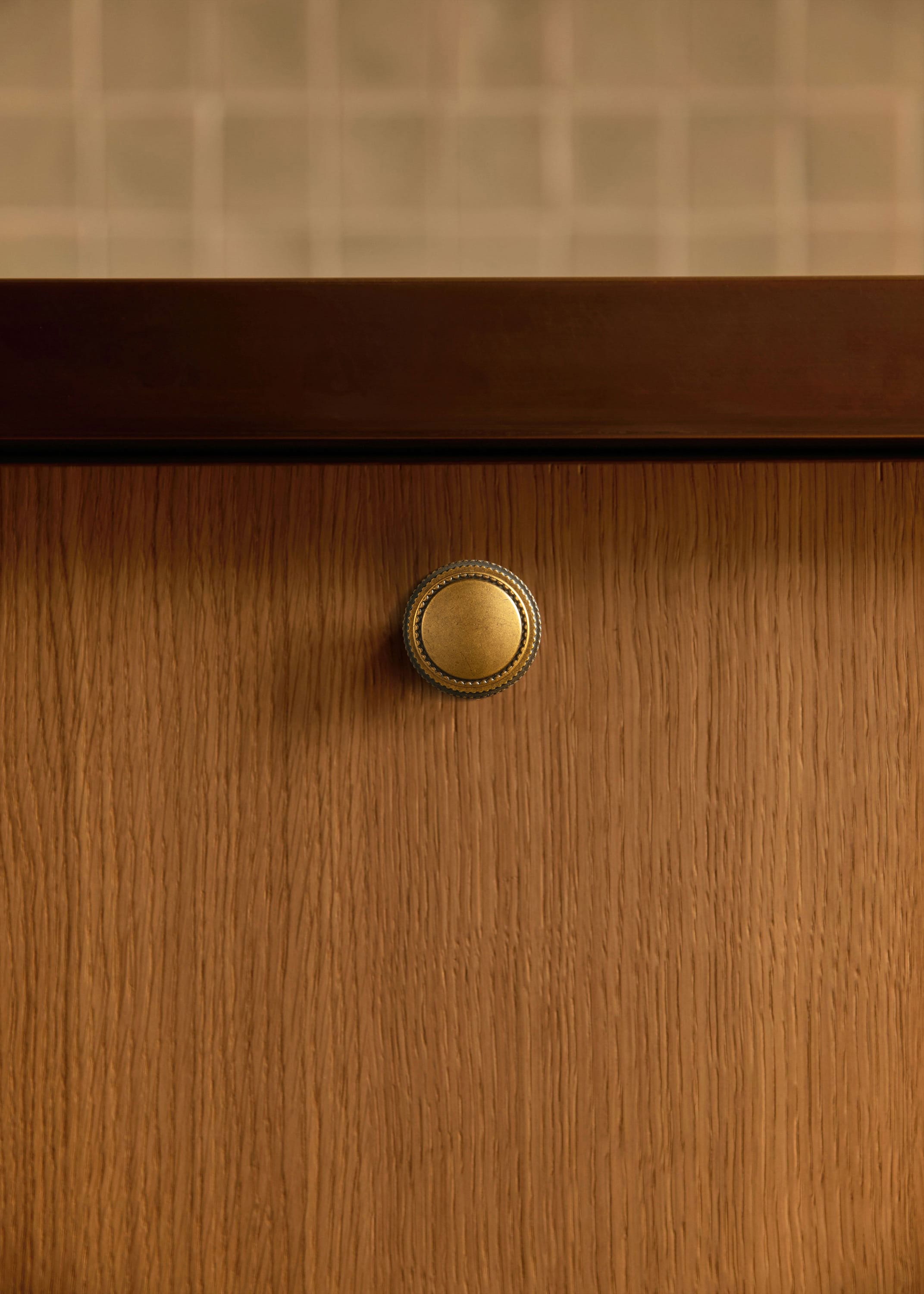 Goo-Ki Classic Round Design Cabinet Knobs with Toothed Rim for Kitchen Drawers
