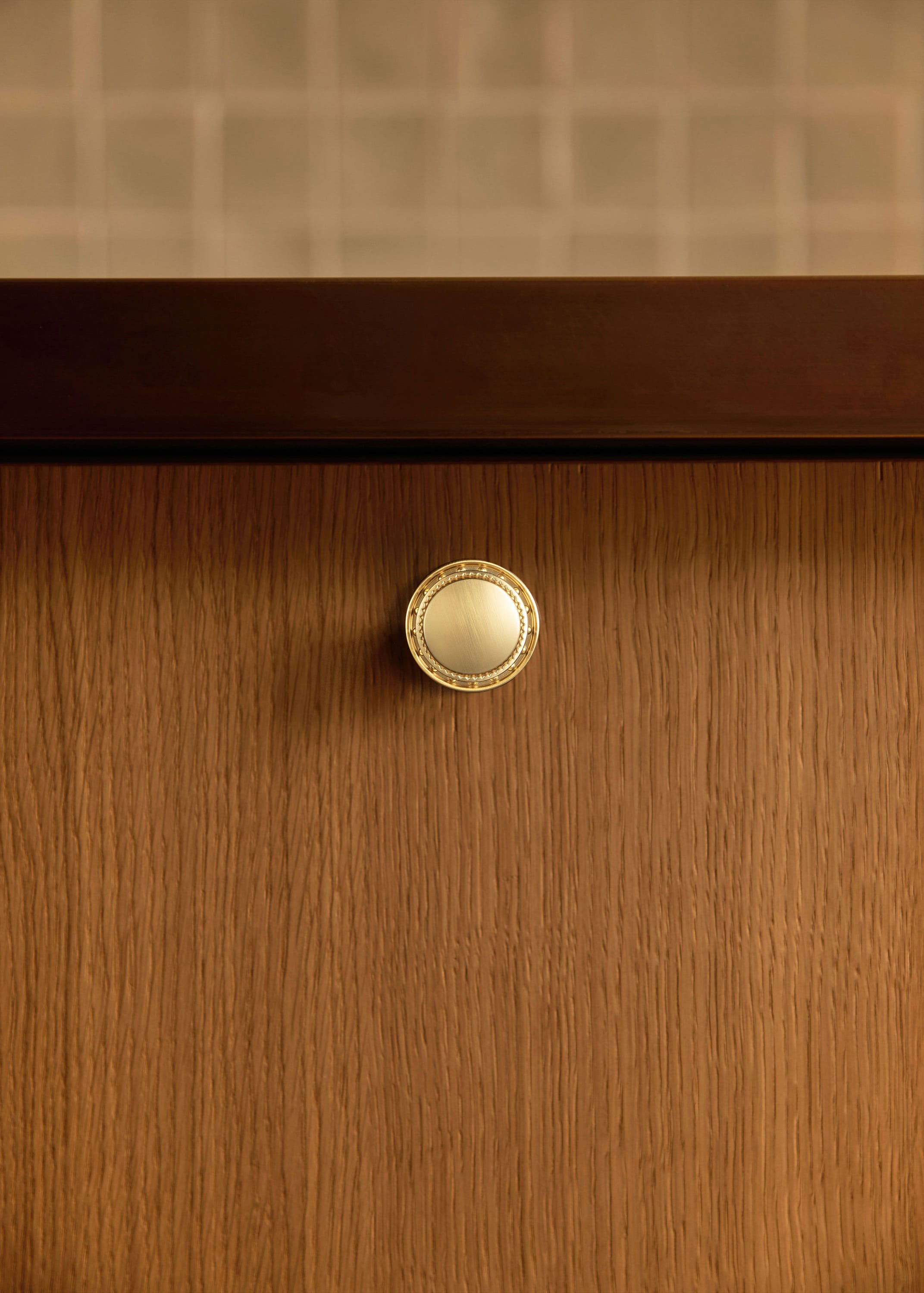 Goo-Ki Classic Round Design Cabinet Knobs with Toothed Rim for Kitchen Drawers