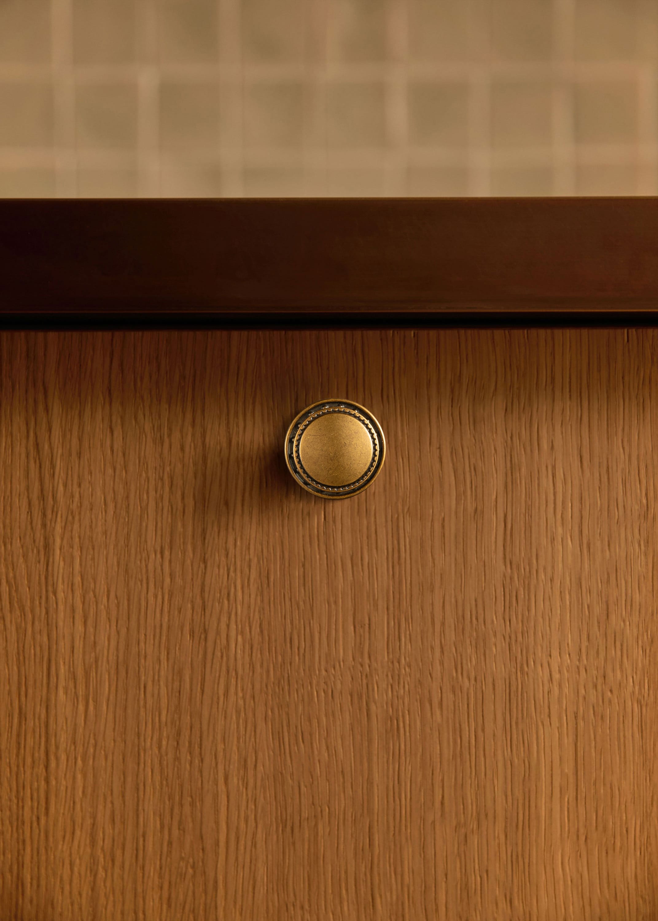 Goo-Ki Classic Round Design Cabinet Knobs with Toothed Rim for Kitchen Drawers