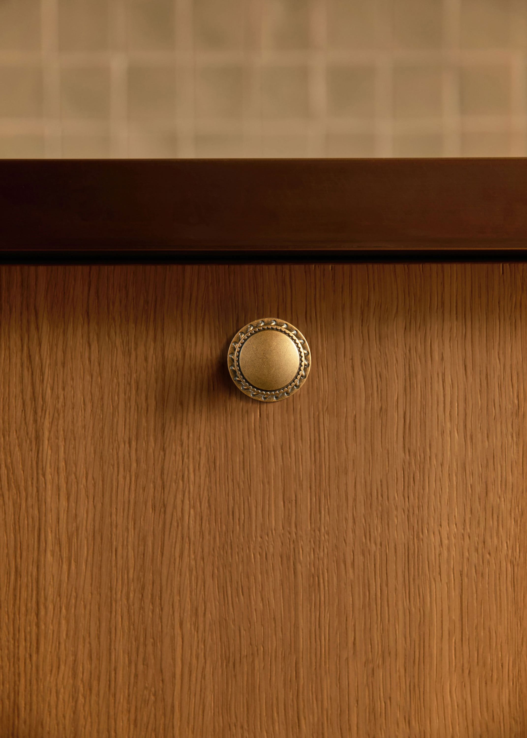 Goo-Ki Classic Round Design Cabinet Knobs with Toothed Rim for Kitchen Drawers