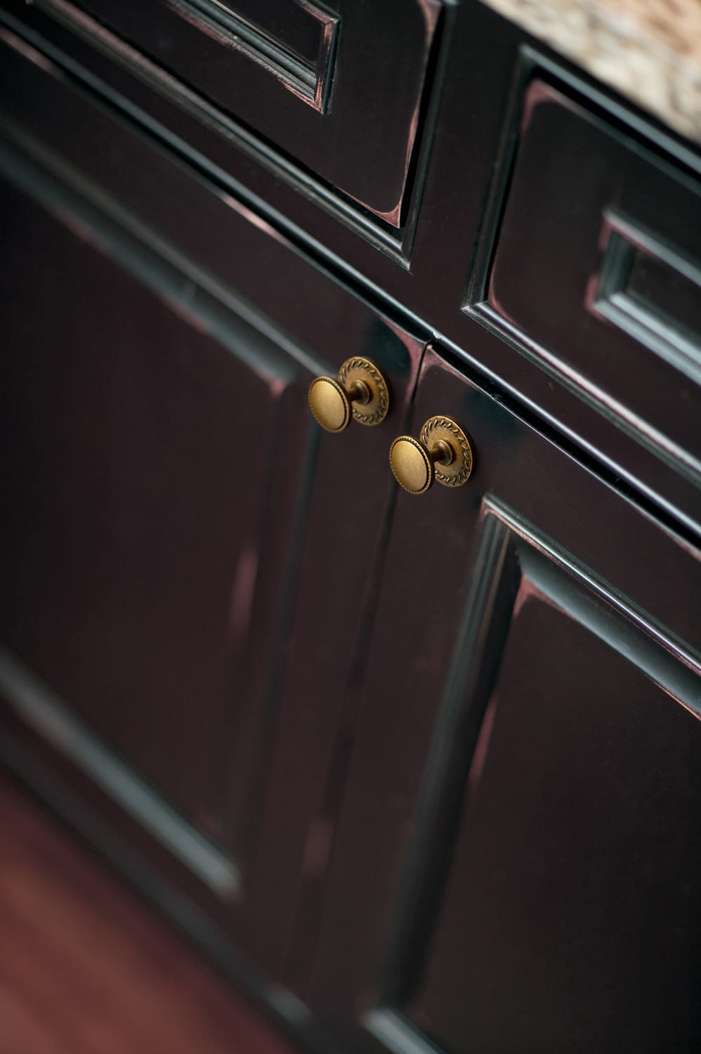 Goo-Ki Classic Round Design Cabinet Knobs with Toothed Rim for Kitchen Drawers