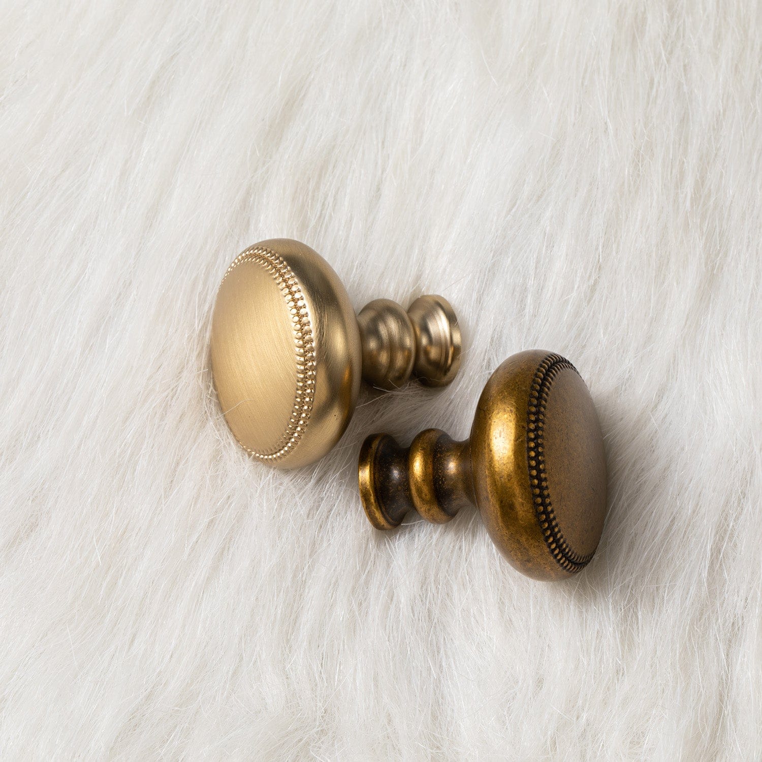 Goo-Ki Classic Zinc Alloy Cabinet Knobs with Beaded Edge Vintage Style Drawer Hardware
