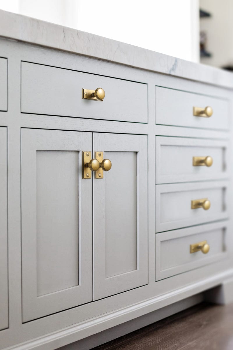 Goo-Ki Classic Zinc Alloy Cabinet Knobs with Beaded Edge Vintage Style Drawer Hardware