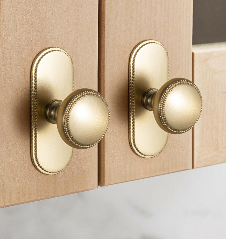 Goo-Ki Classic Zinc Alloy Cabinet Knobs with Beaded Edge Vintage Style Drawer Hardware