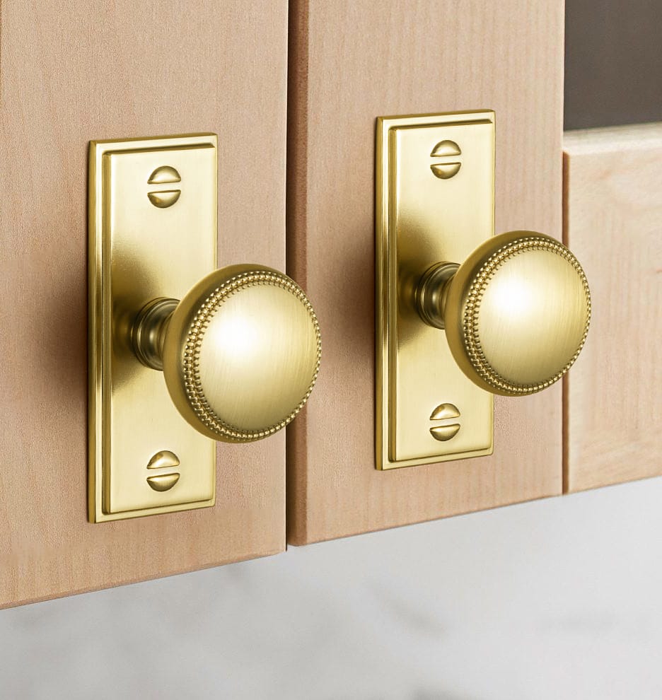 Goo-Ki Classic Zinc Alloy Cabinet Knobs with Beaded Edge Vintage Style Drawer Hardware