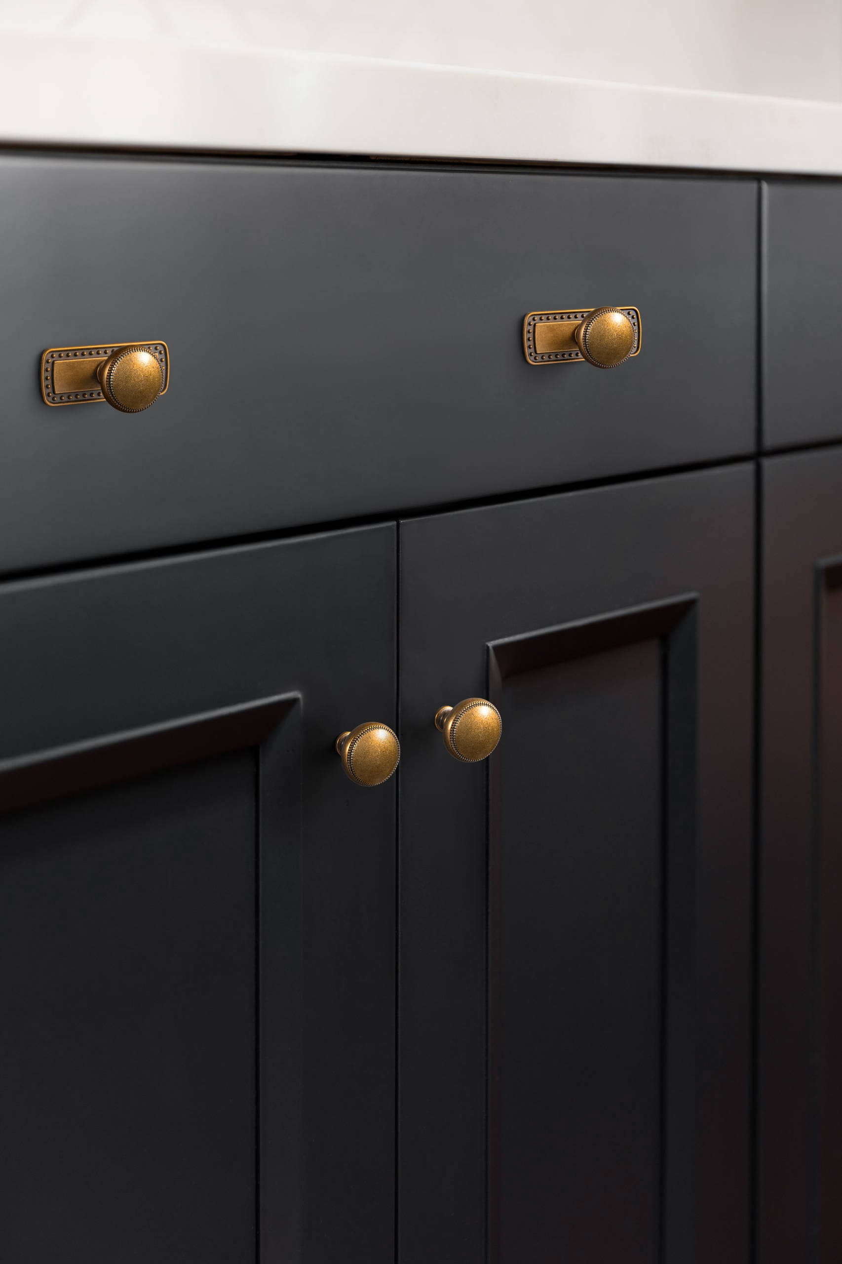 Goo-Ki Classic Zinc Alloy Cabinet Knobs with Beaded Edge Vintage Style Drawer Hardware